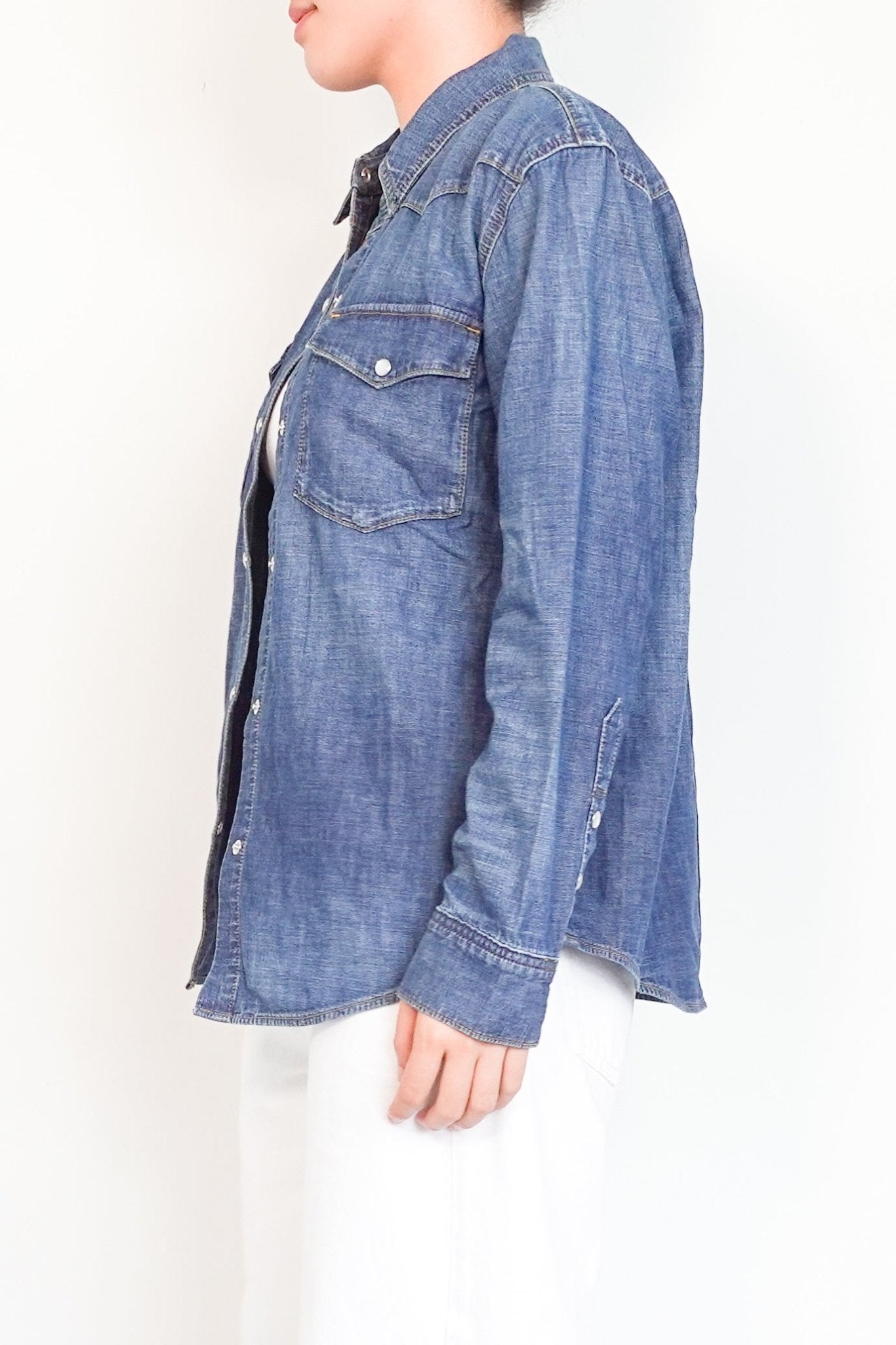 NEW ALEXA CHUNG Denim Shirt RRP £124 | Authentic Preloved - FINAL SALE no returns - Reloved Again