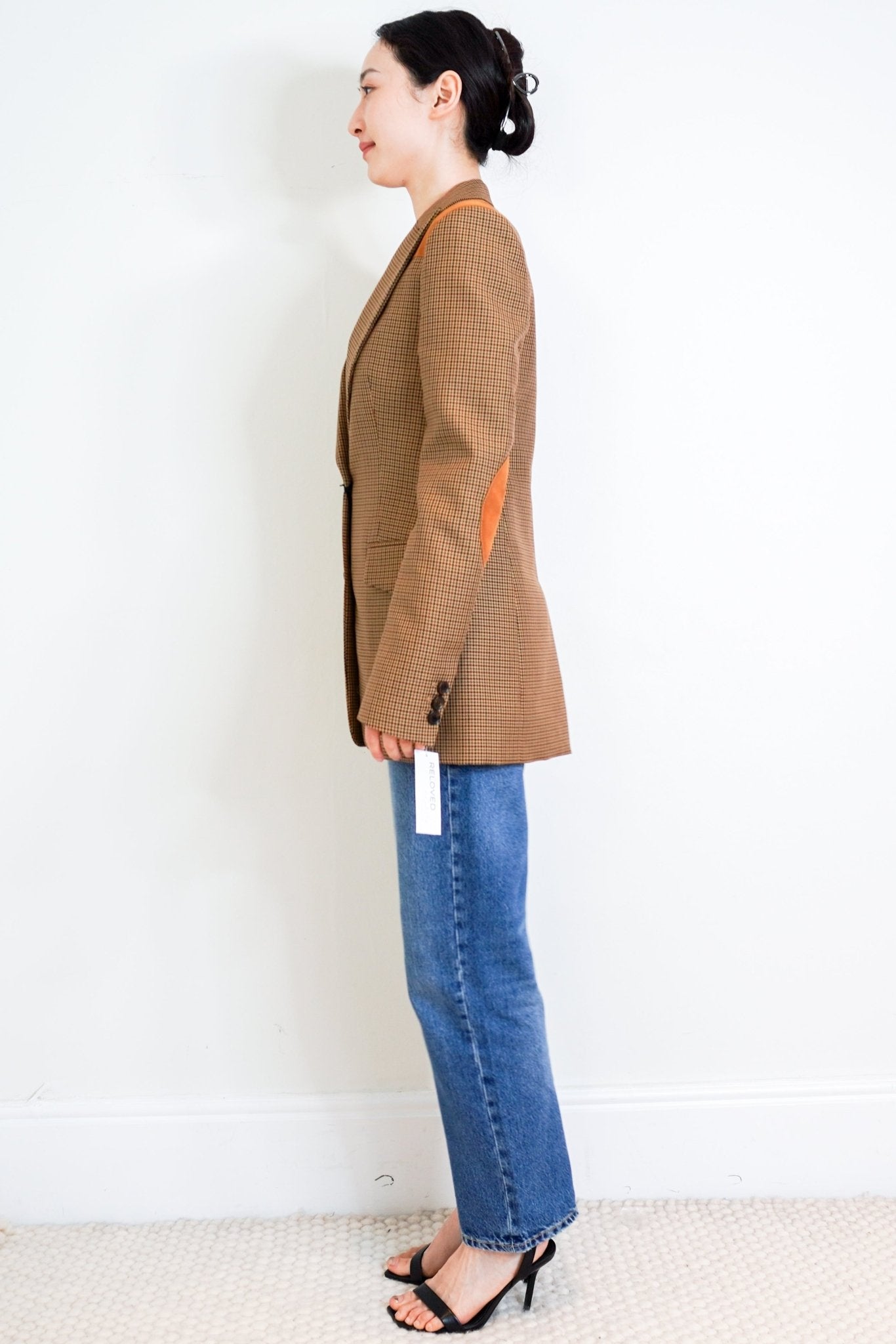 NEW Bally Brown Houndstooth Wool Blazer RRP £1500 | Authentic Preloved - Reloved Again