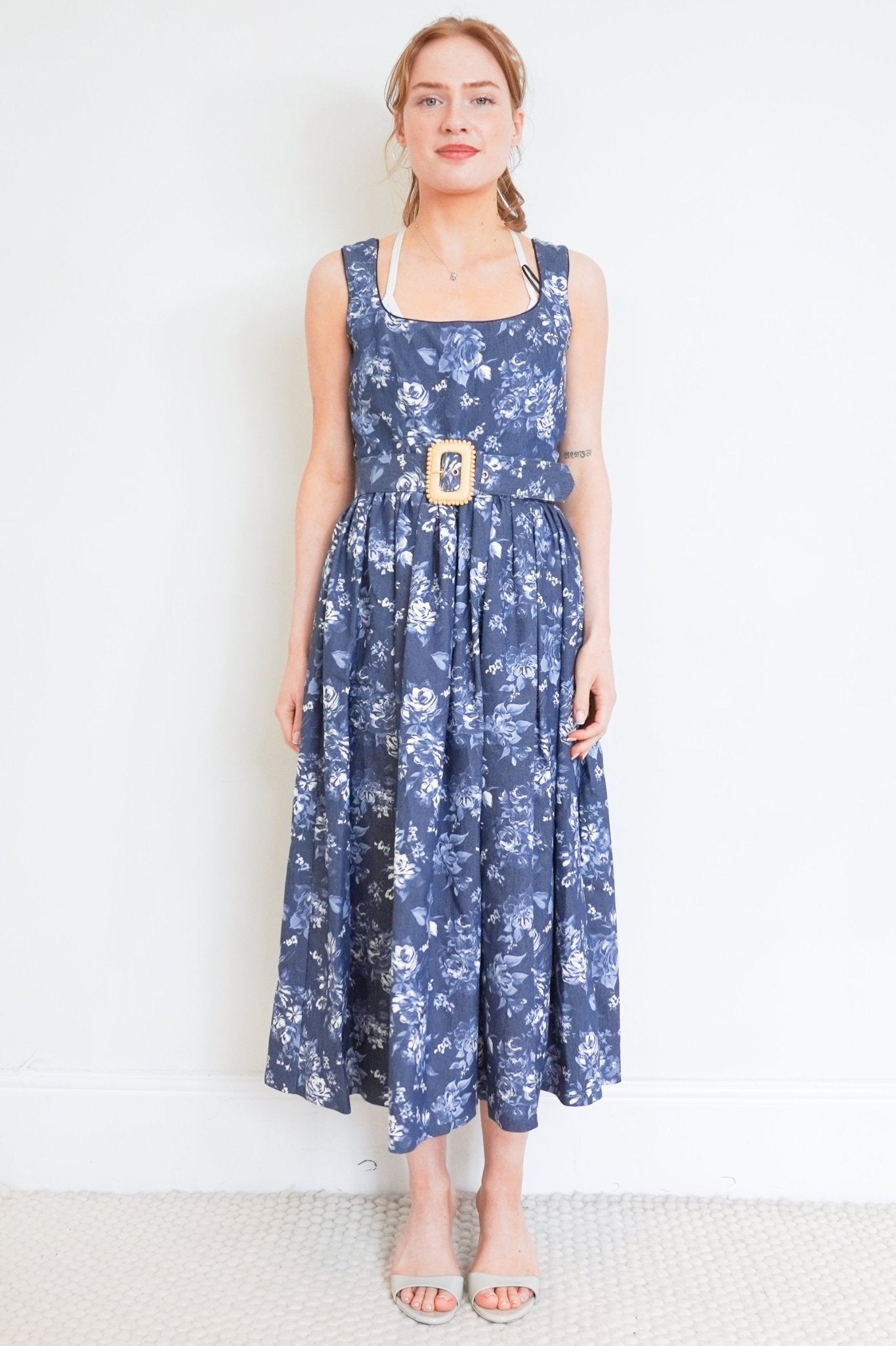 Borgo De Nor Navy Mavaro Lace Dress RRP £350 | Authentic Preloved - Reloved Again