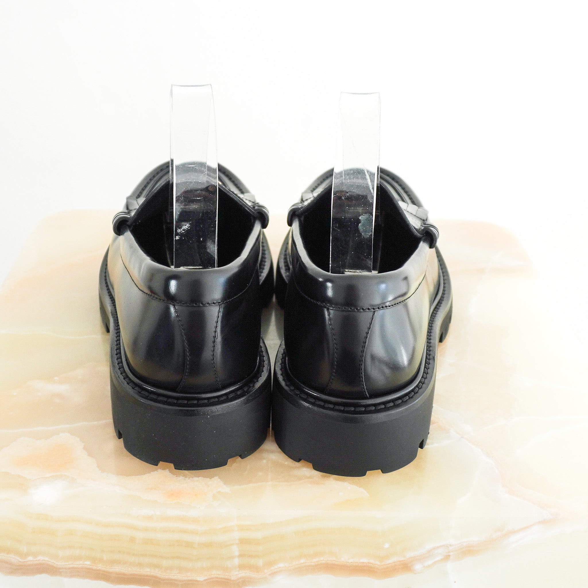 NEW-CELINE-Margaret-Triomphe-Chunky-Loafers-in-Black-back-picture