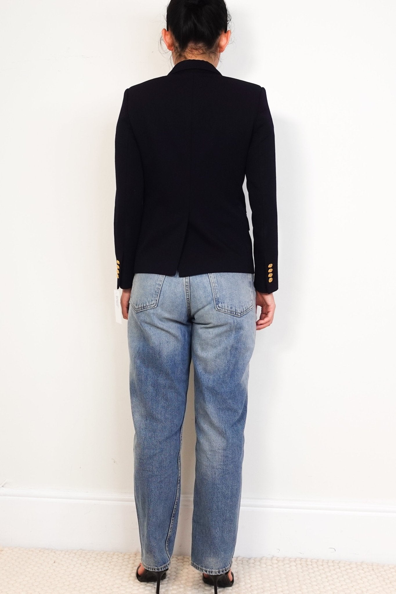 NEW Celine Navy Military Blazer with Gold Buttons RRP £2500 | Authentic Preloved - Reloved Again