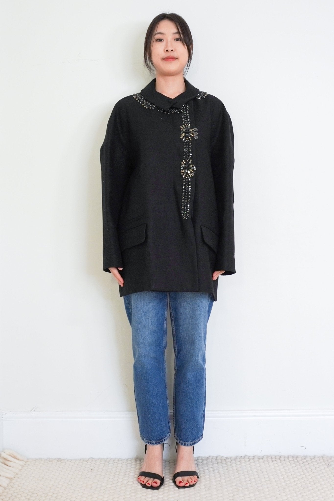 NEW Chloe Black Embellished Jacket RRP £3000 | Authentic Preloved - Reloved Again