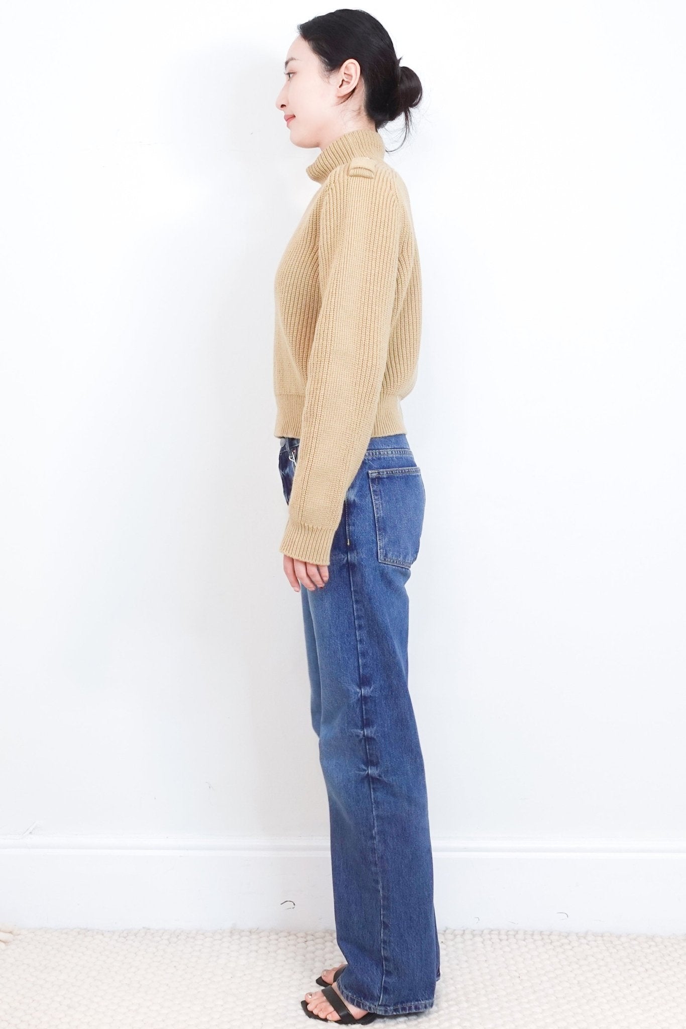 NEW Chloe Smoky Beige Turtle Neck Jumper RRP £735 | Authentic Preloved - Reloved Again