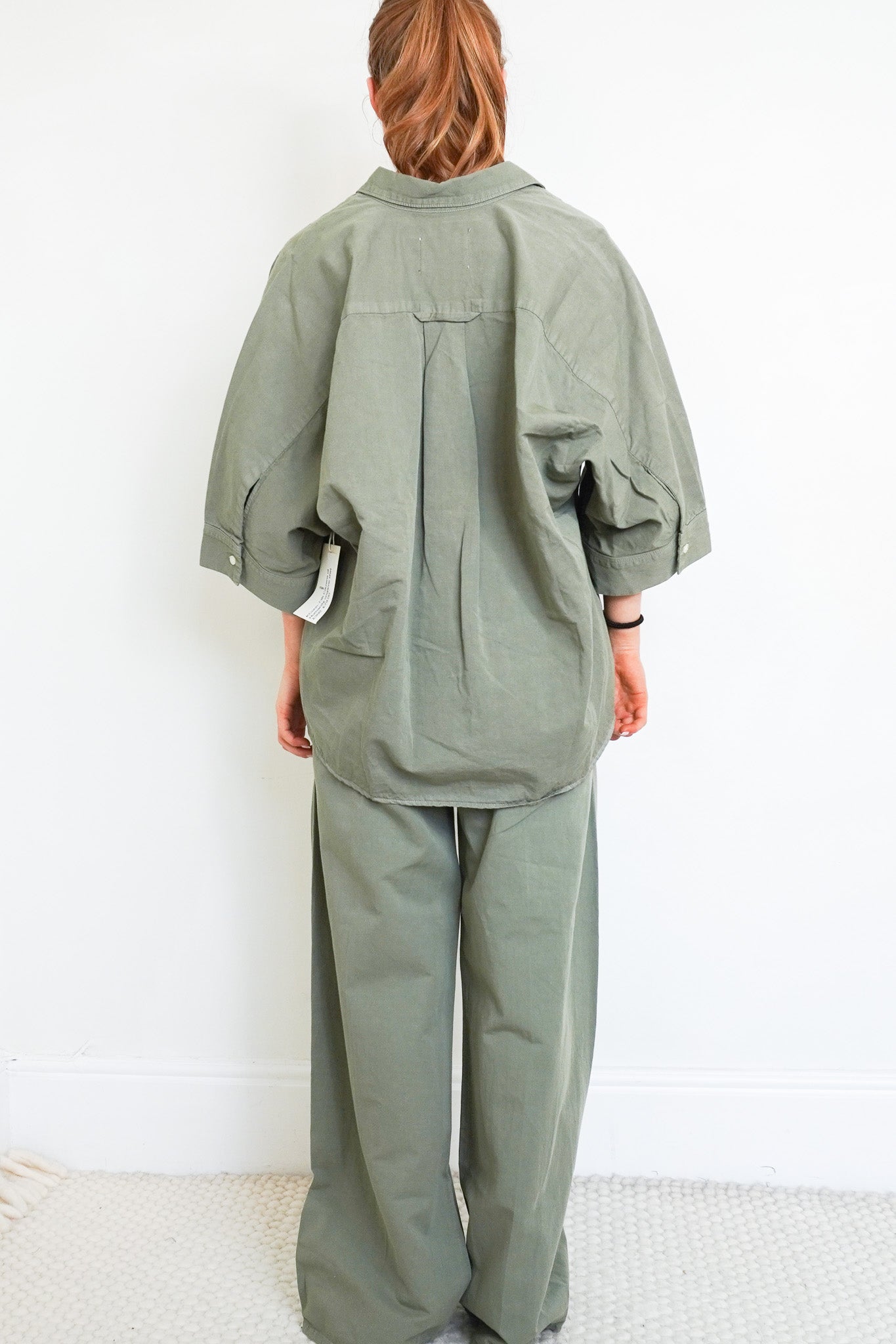 NEW-Citizens-of-Humanity-Khaki-Origame-Shirt-Back-Picture