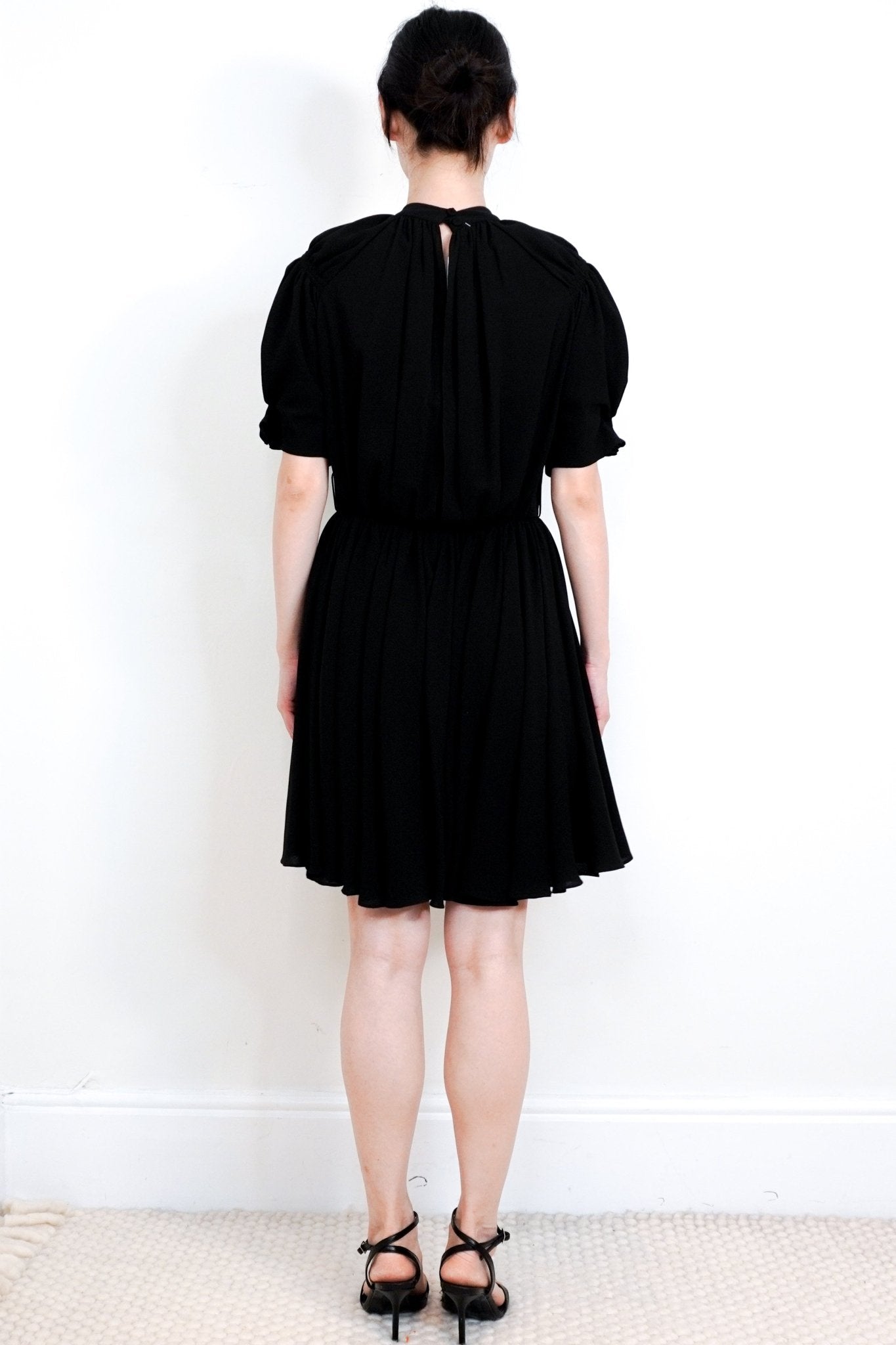 NEW Emilia Wickstead Black Crepe Short Dress RRP £1.6K | Authentic Preloved - Reloved Again