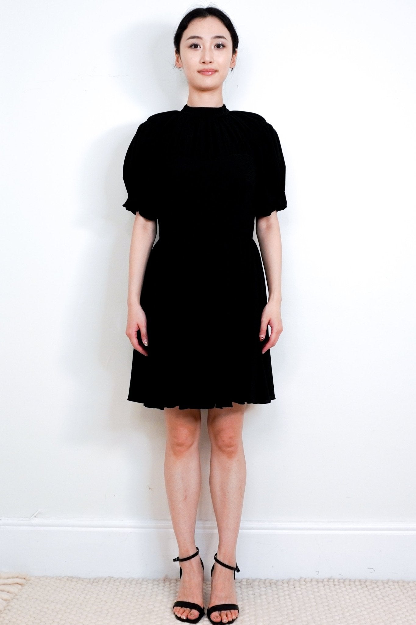 NEW Emilia Wickstead Black Crepe Short Dress RRP £1.6K | Authentic Preloved - Reloved Again