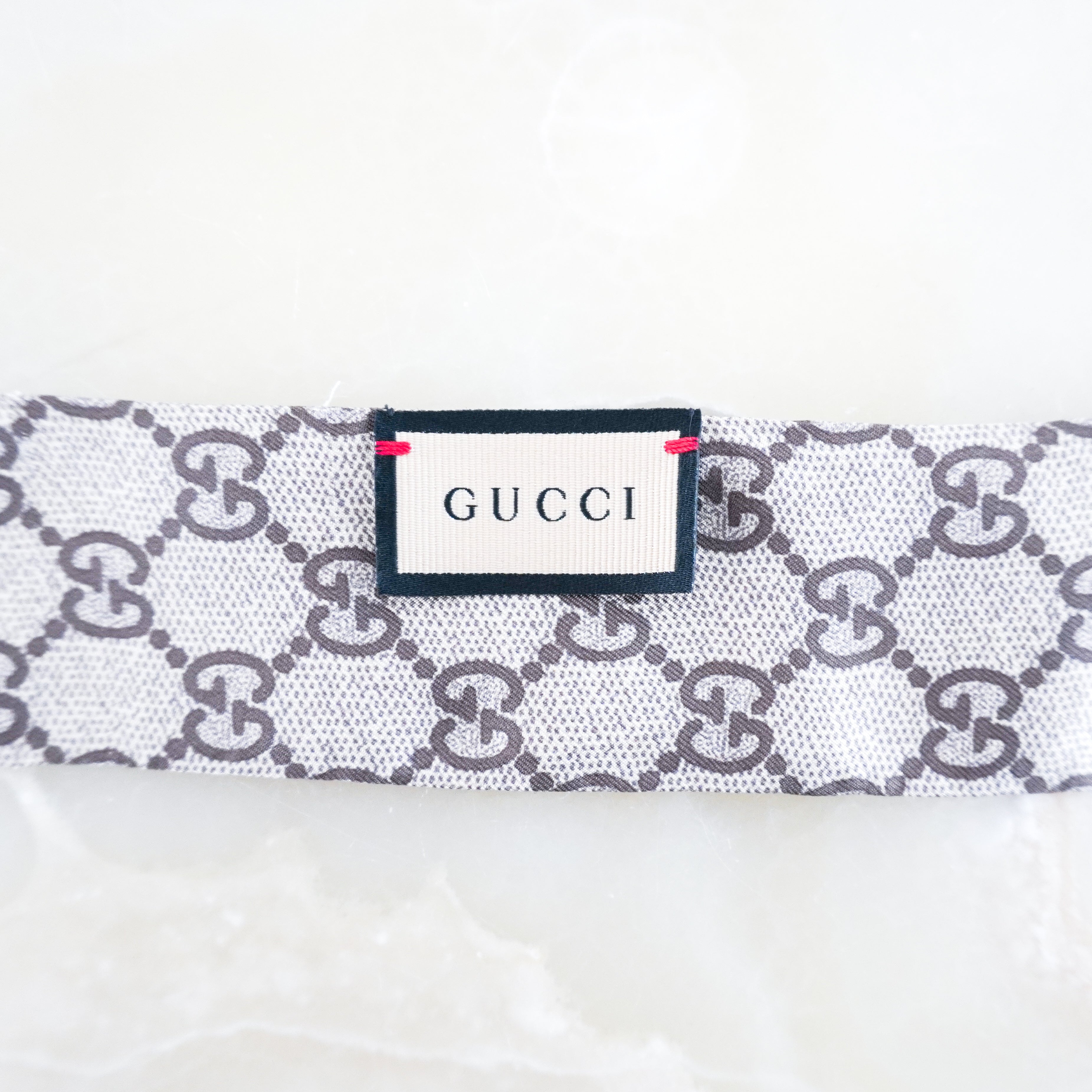 NEW-Gucci-Brown-Monogram-Heart-Twilly-tag-picture-Chelsea-London