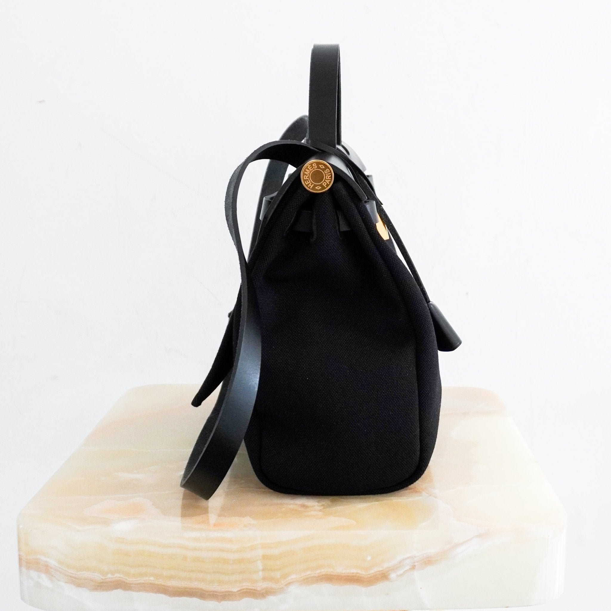 NEW Hermès Black Zip 31 Herbag with Gold Hardware | Authentic Preloved - Reloved Again