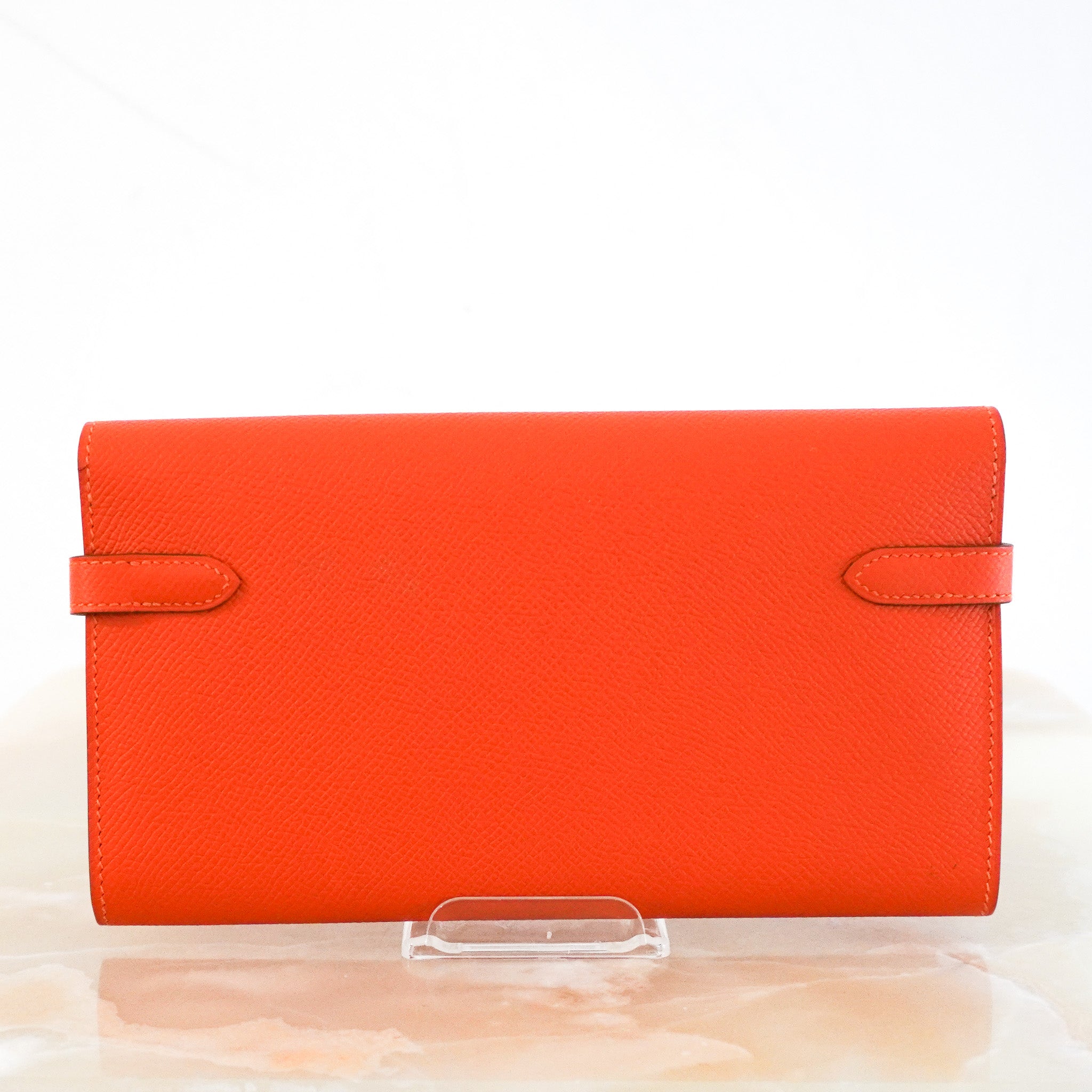 NEW Hermès Kelly Wallet in Orange RRP £2100 | Authentic Preloved - Reloved Again