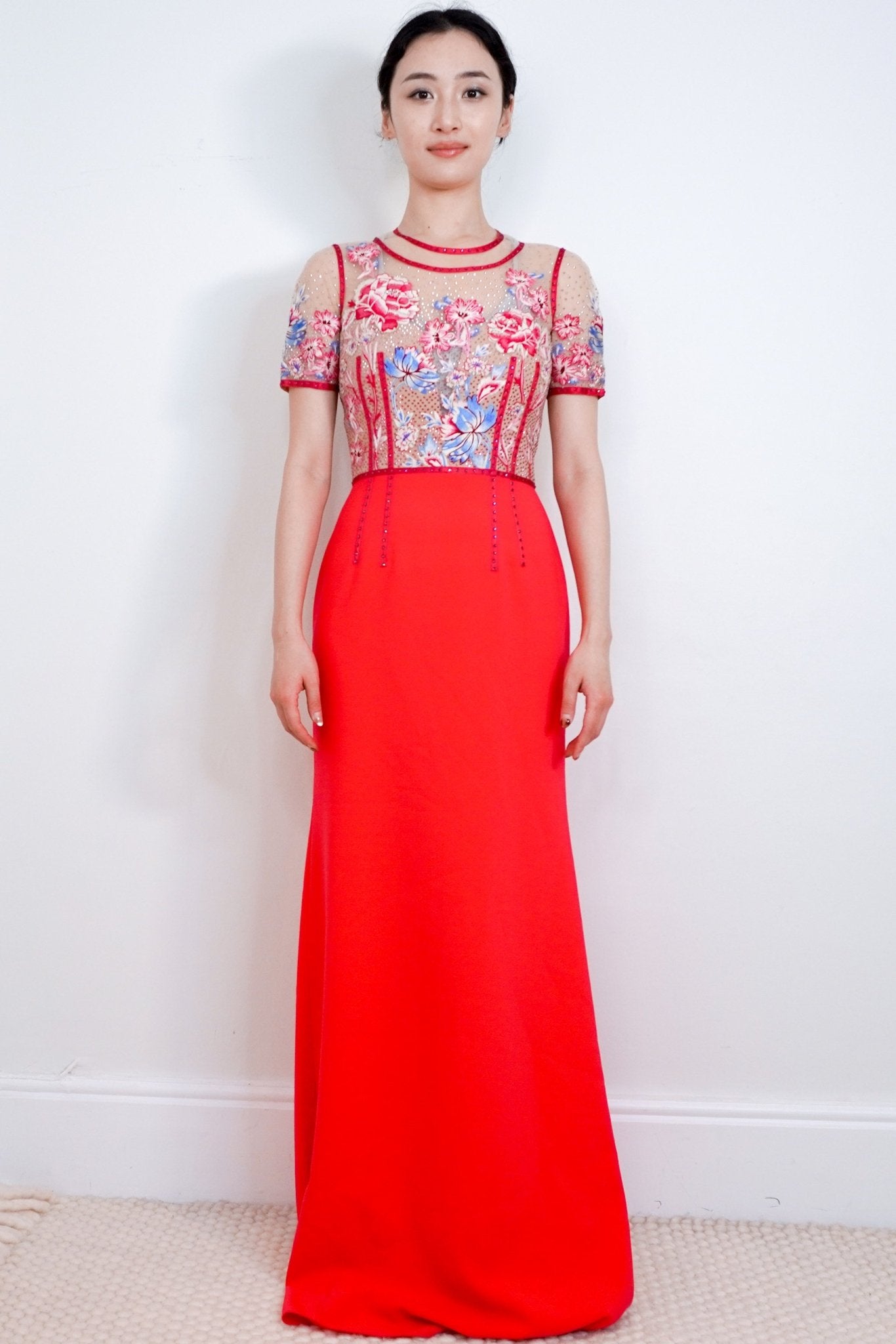 NEW Jenny Packham Neon Pink Beaded Dress RRP £3.5K | Authentic Preloved - Reloved Again