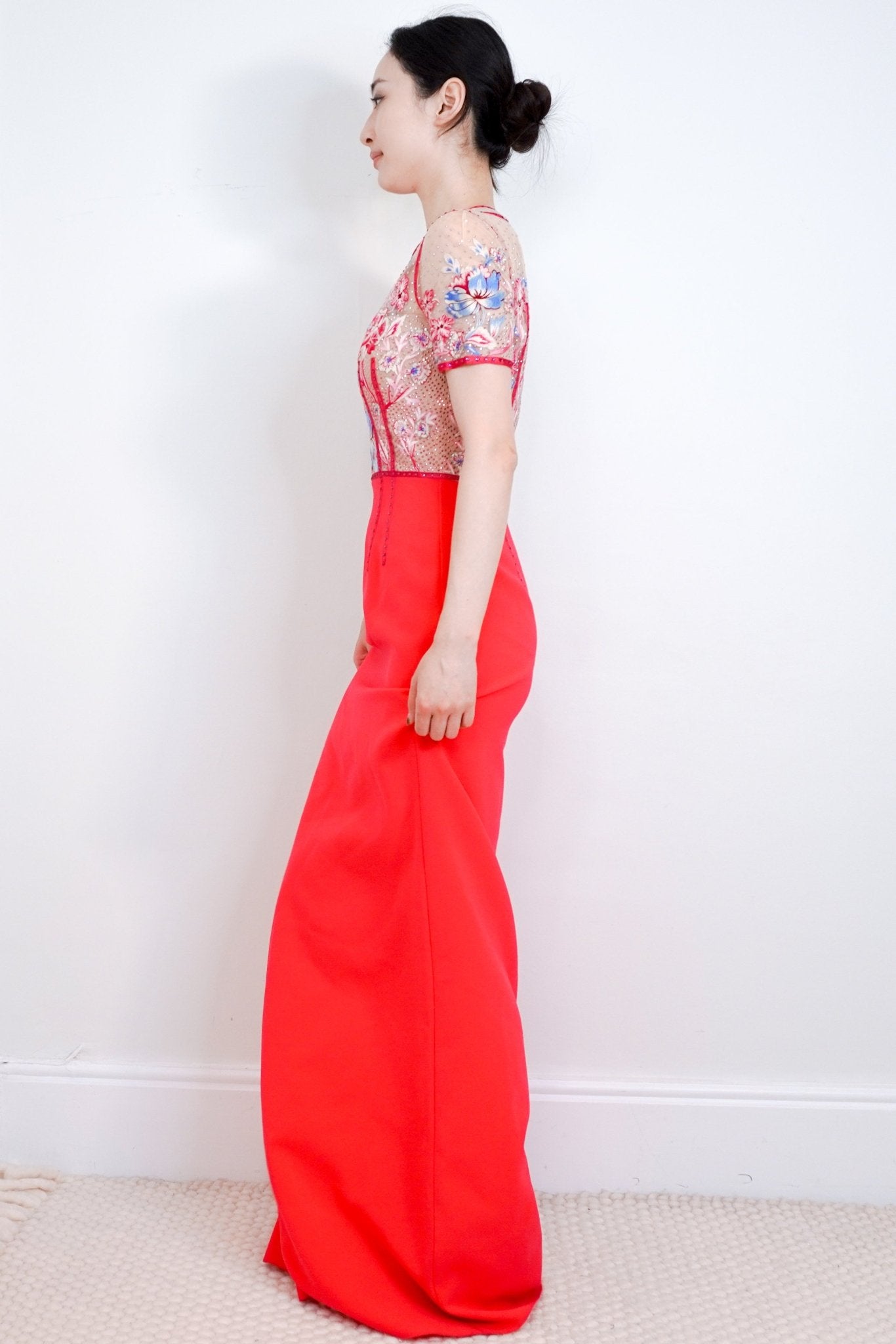NEW Jenny Packham Neon Pink Beaded Dress RRP £3.5K | Authentic Preloved - Reloved Again