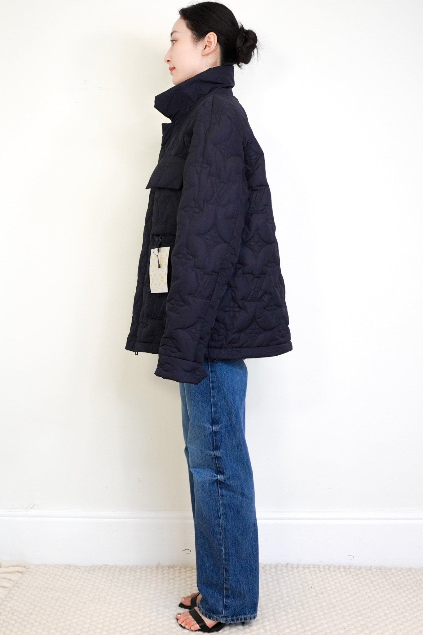 NEW Louis Vuitton Navy Monogram Unisex Padded Jacket RRP £2100 | Authentic Preloved - Reloved Again
