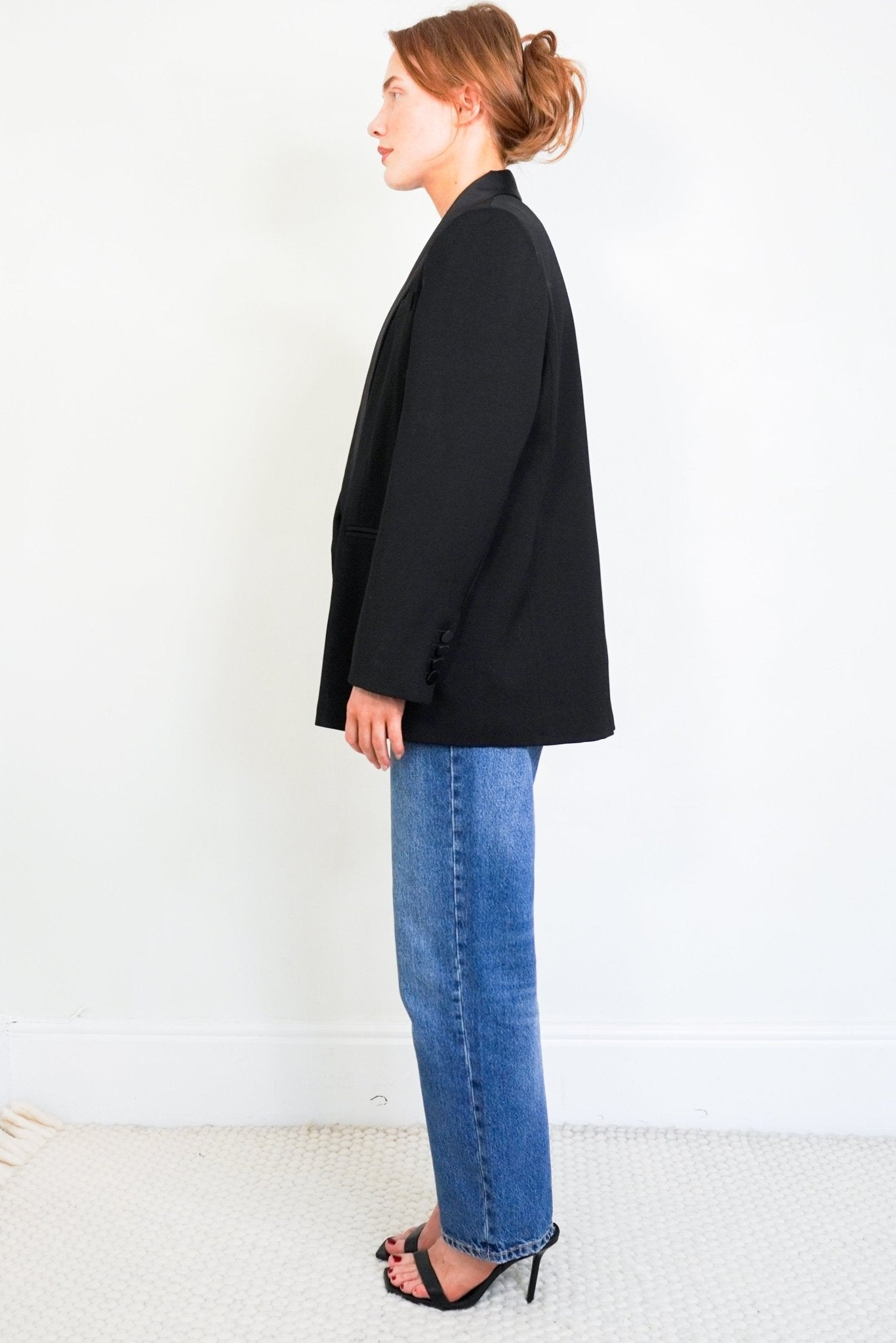 NEW ME+EM Black Forever Shawl Collar Tux Blazer RRP £360 | Authentic Preloved - Reloved Again