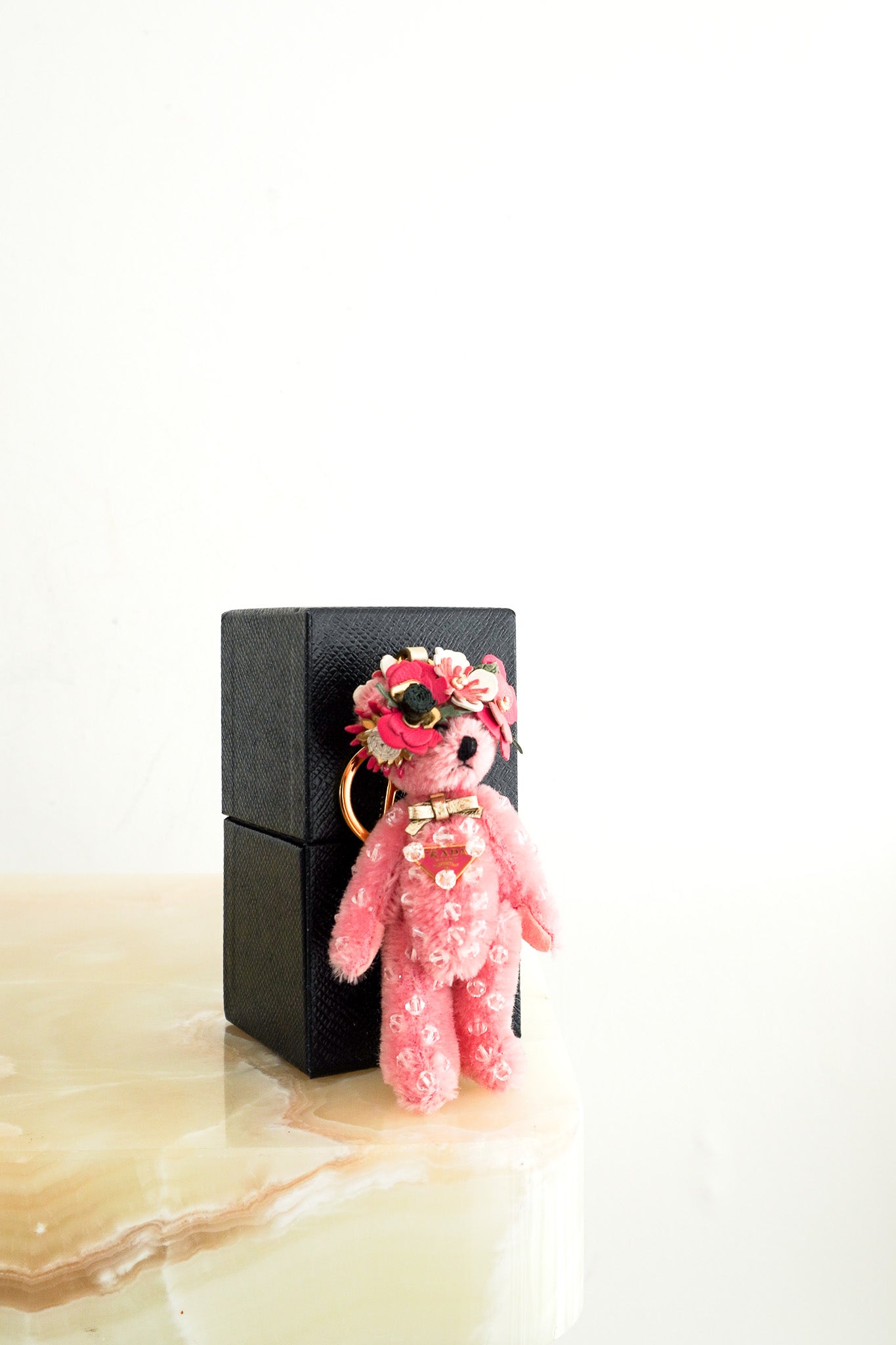 NEW Prada Pink Teddy Bear Keychain RRP £590 | Authentic Preloved - Reloved Again