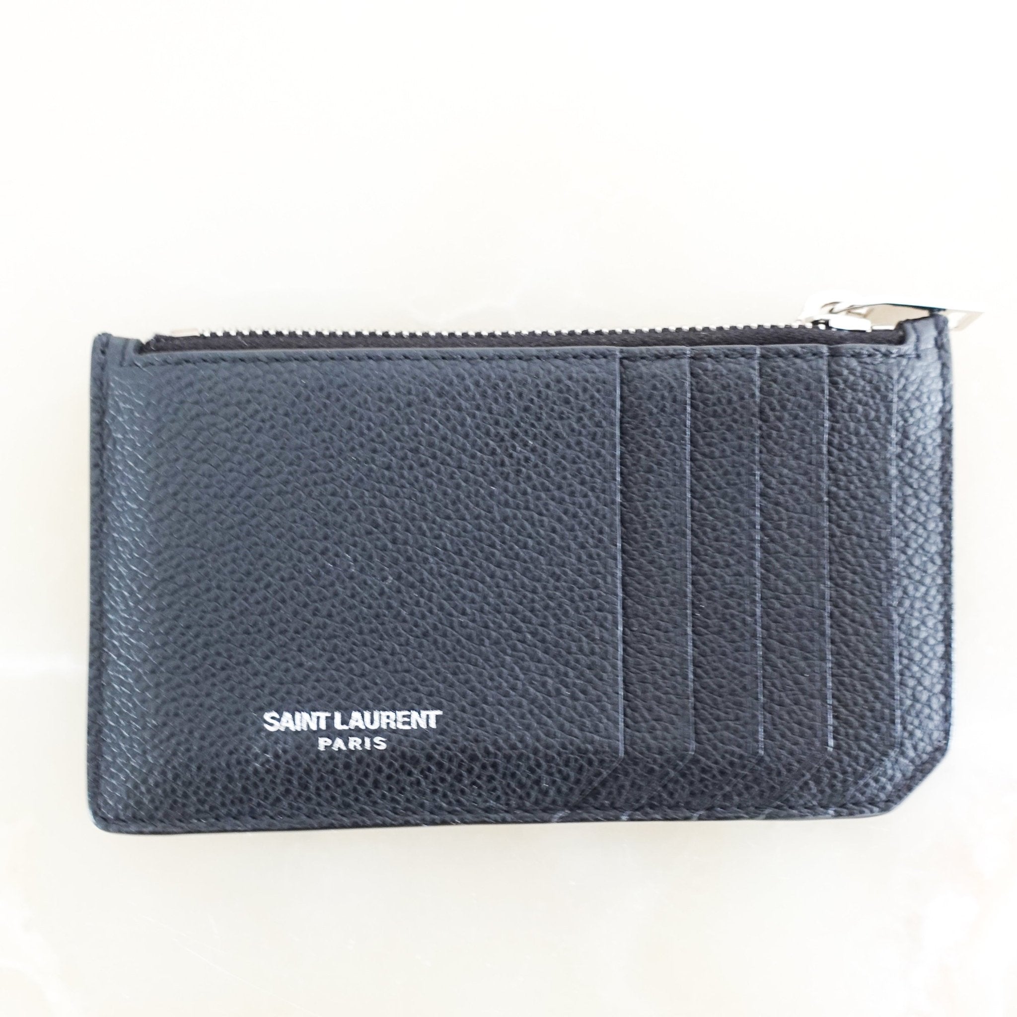 NEW Saint Laurent Paris Black Nero Card Holder RRP £265 | Authentic Preloved - Reloved Again