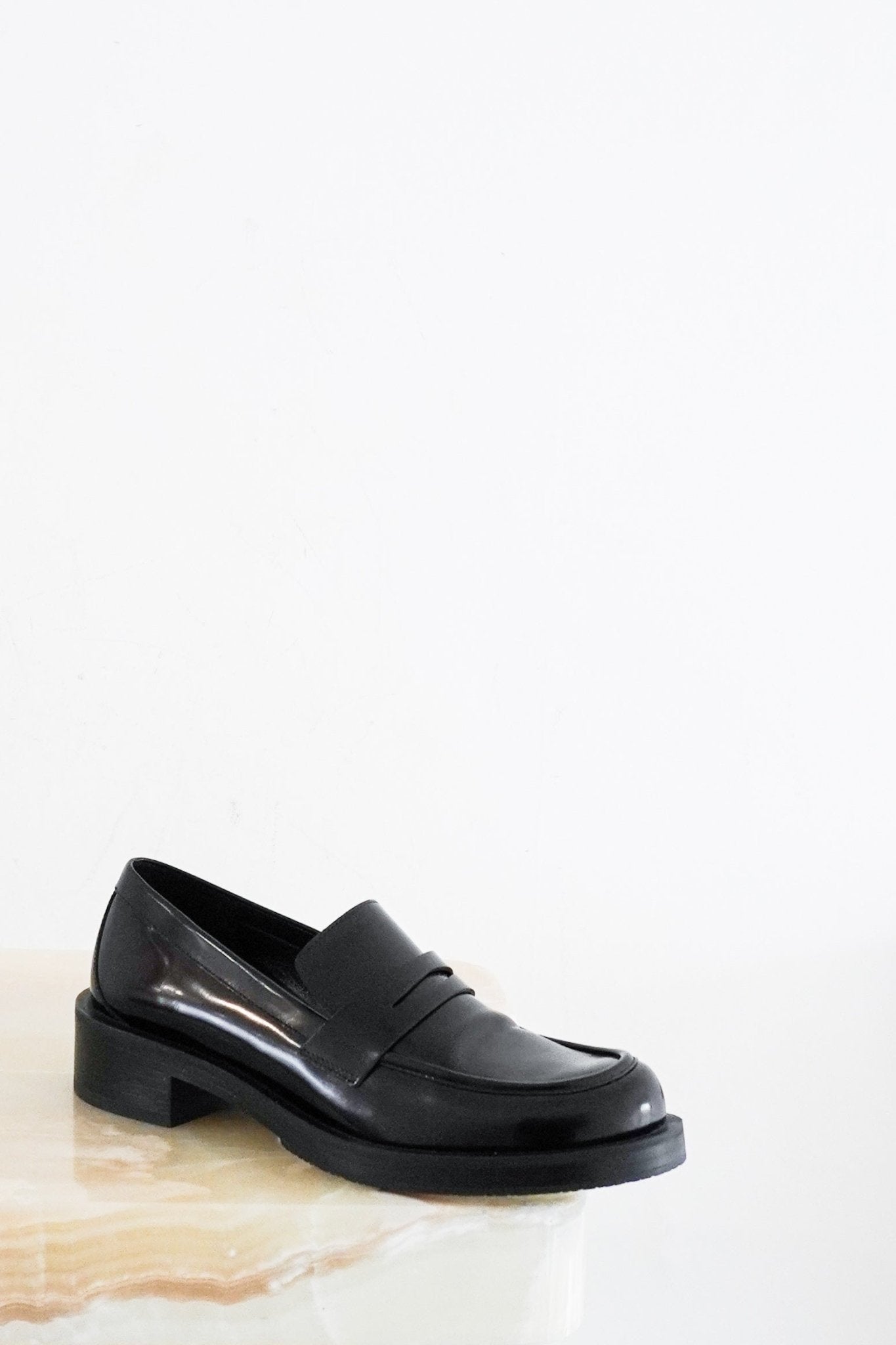NEW Stuart Weitzman Black Palmer Bold Loafer RRP £128 | Authentic Preloved - Reloved Again