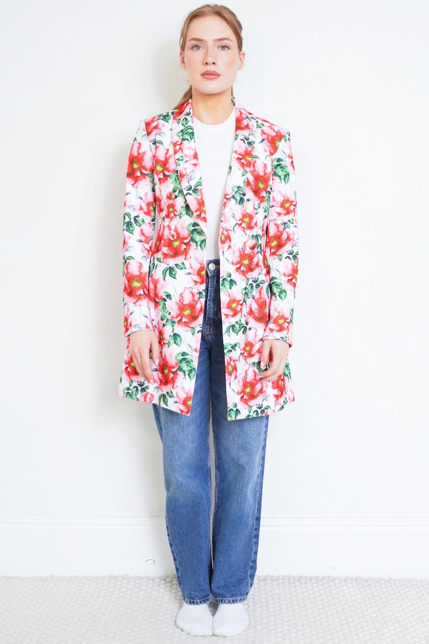 NEW Alice + Olivia Pink High Tea Floral Jacket RRP £412 | Authentic Preloved - Reloved Again