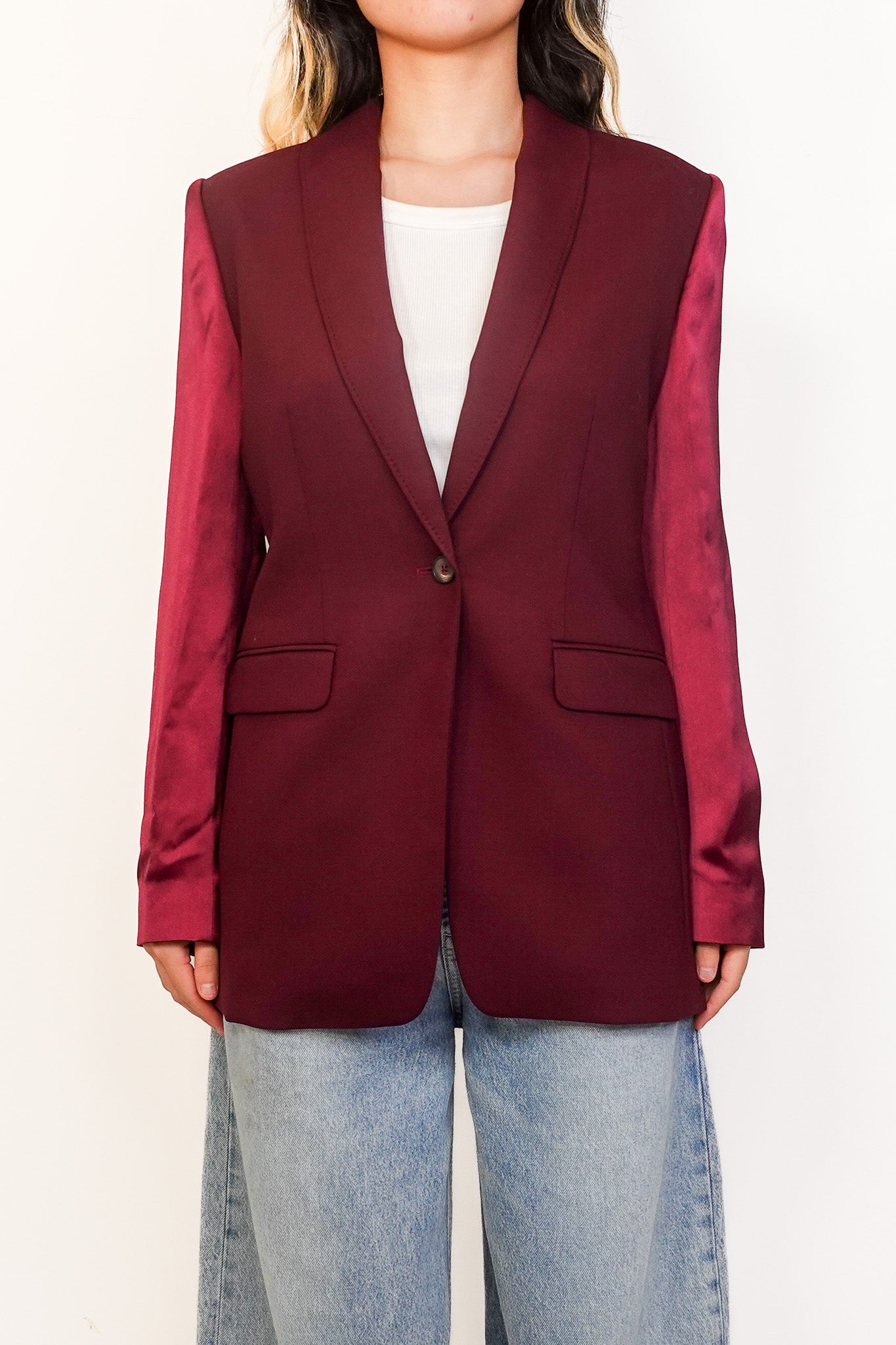 NEW Frenken Burgundy Blazer RRP £400-no returns | Authentic Preloved