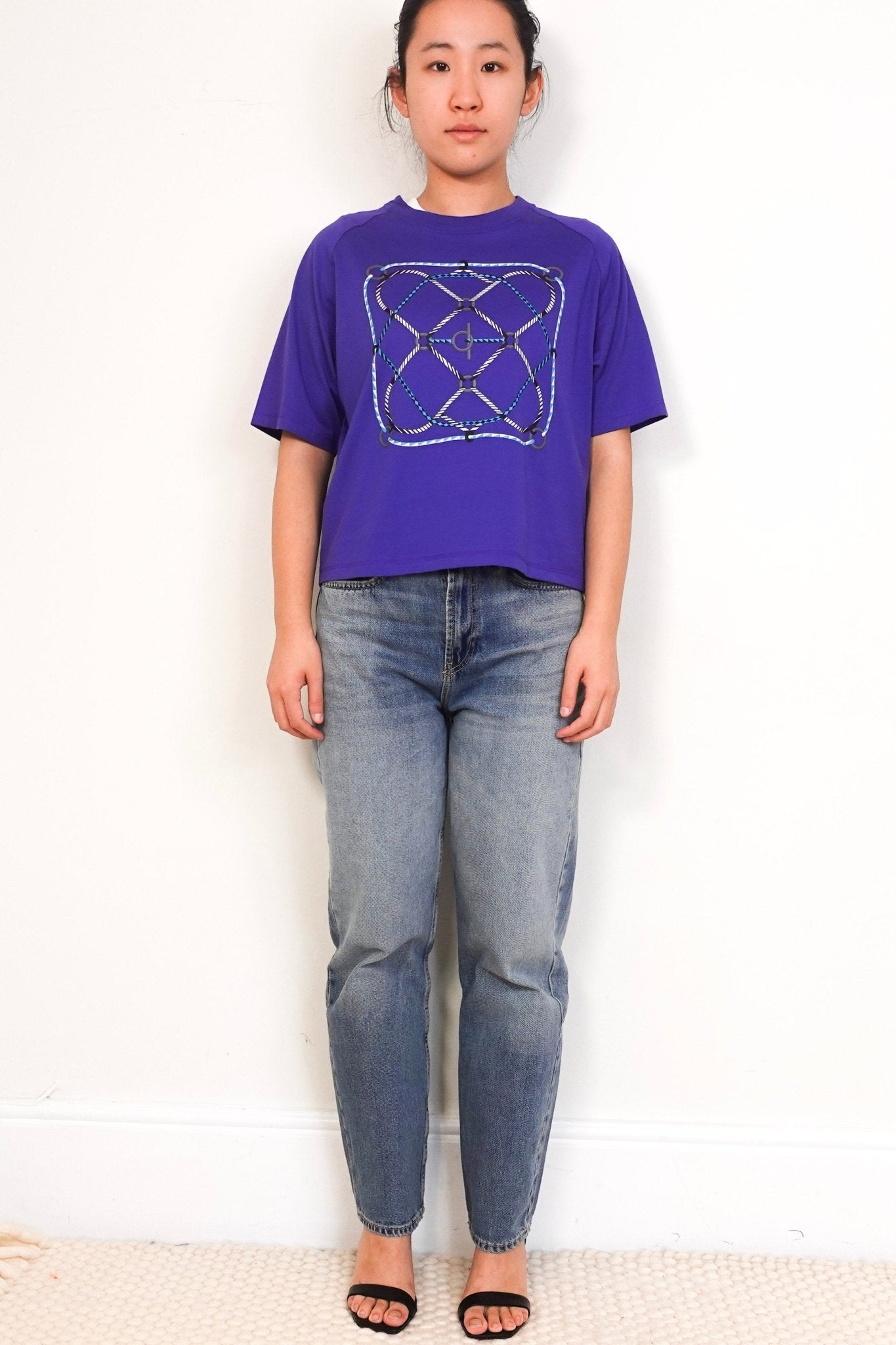 NEW Hermès Paris Purple Figure Artistique T-Shirt RRP £500 | Authentic Preloved - Reloved Again