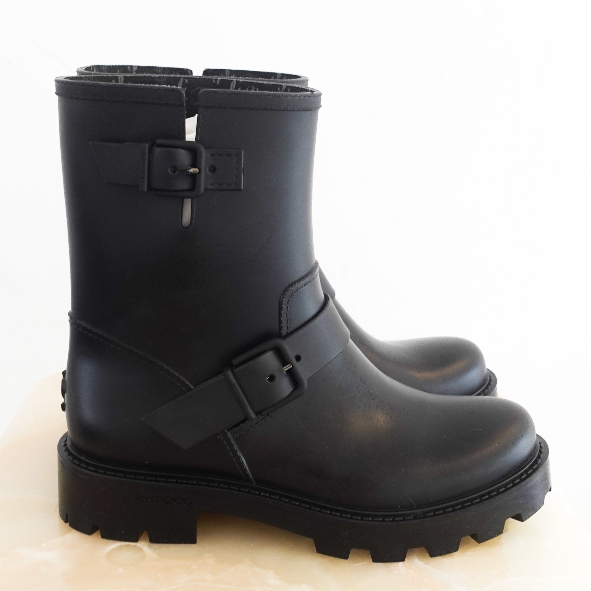 NEW Jimmy Choo Yael Rain Boots RRP £330 | Authentic Preloved - Reloved Again