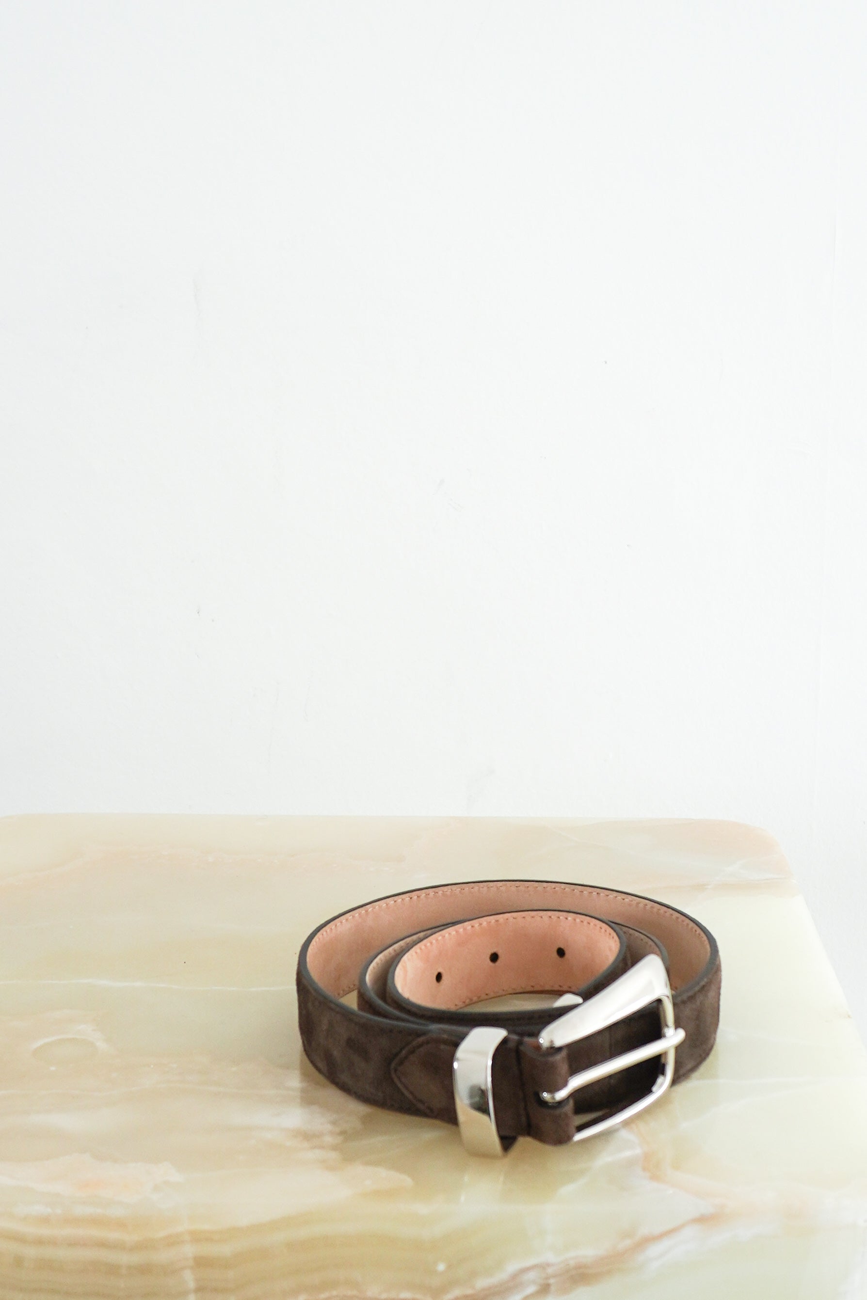 NEW Khaite Brown Suede Belt front picture