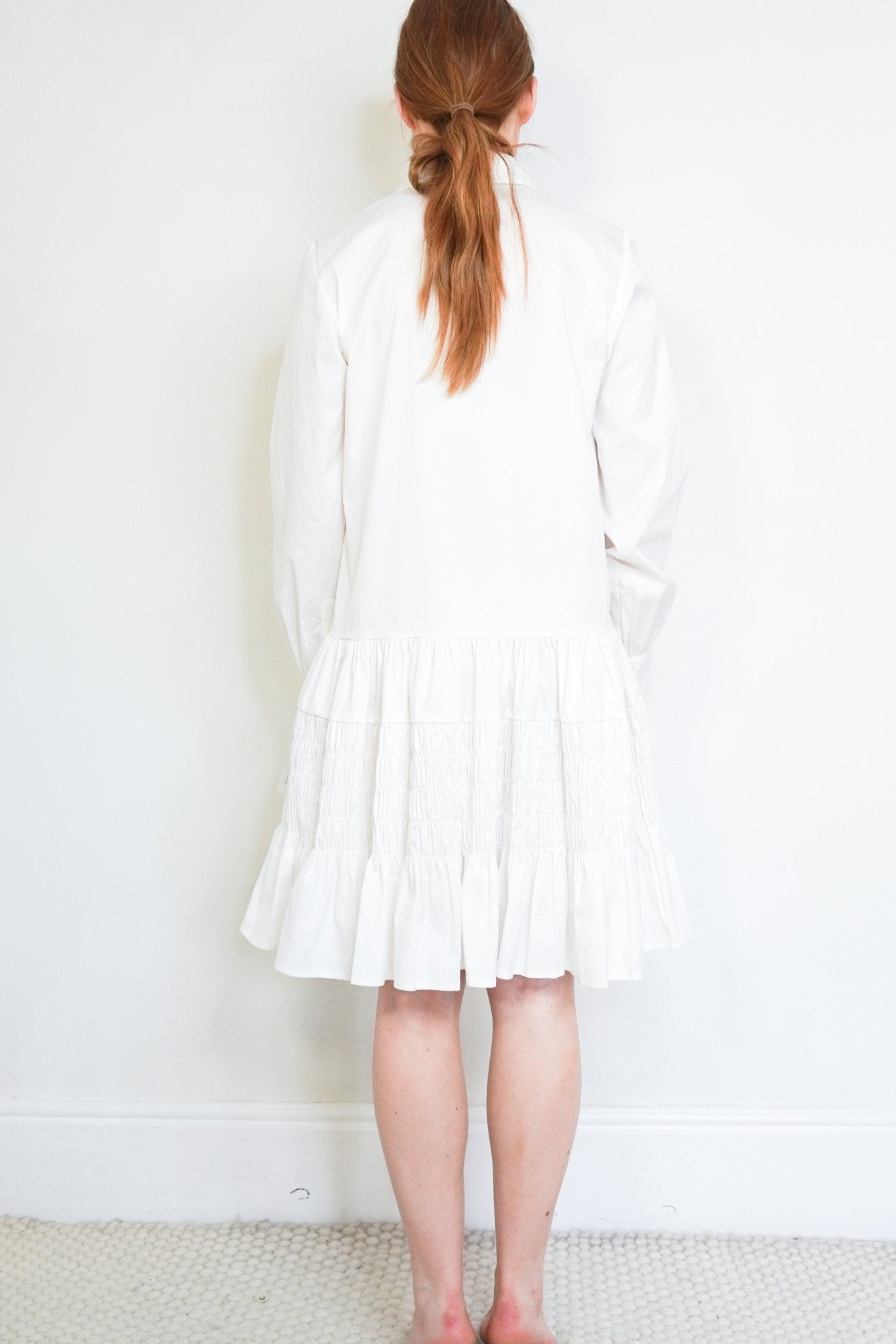 NEW Molly Goddard White Cotton Shirt Dress (RRP £490) | Authentic Preloved - Reloved Again