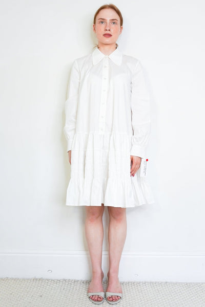 new look white shirt dress L'AGENCE Journi Shirt Dress In White
