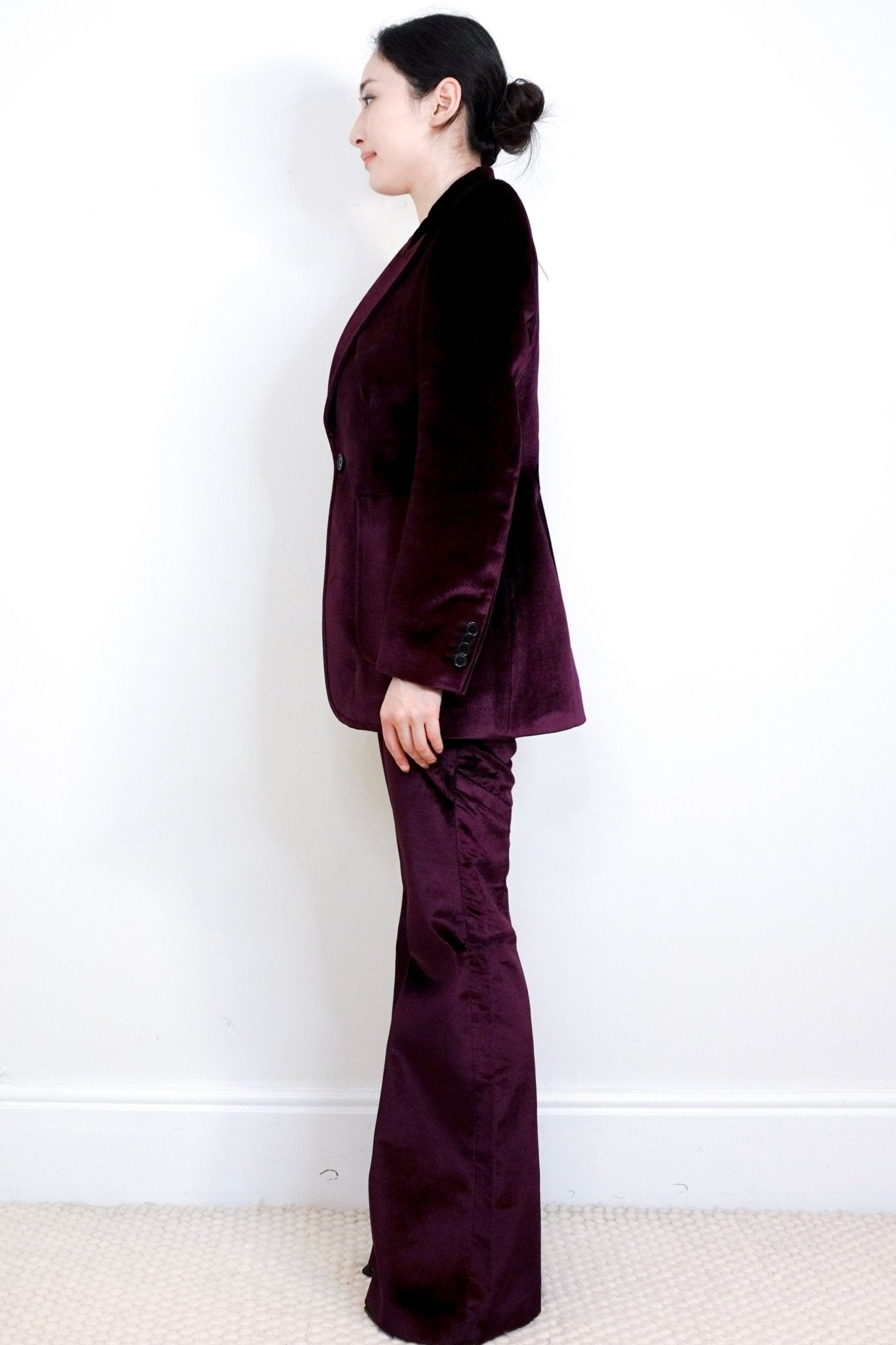 NEW Vetement Burgundy Velvet Suit RRP £2.5K | Authentic Preloved - Reloved Again
