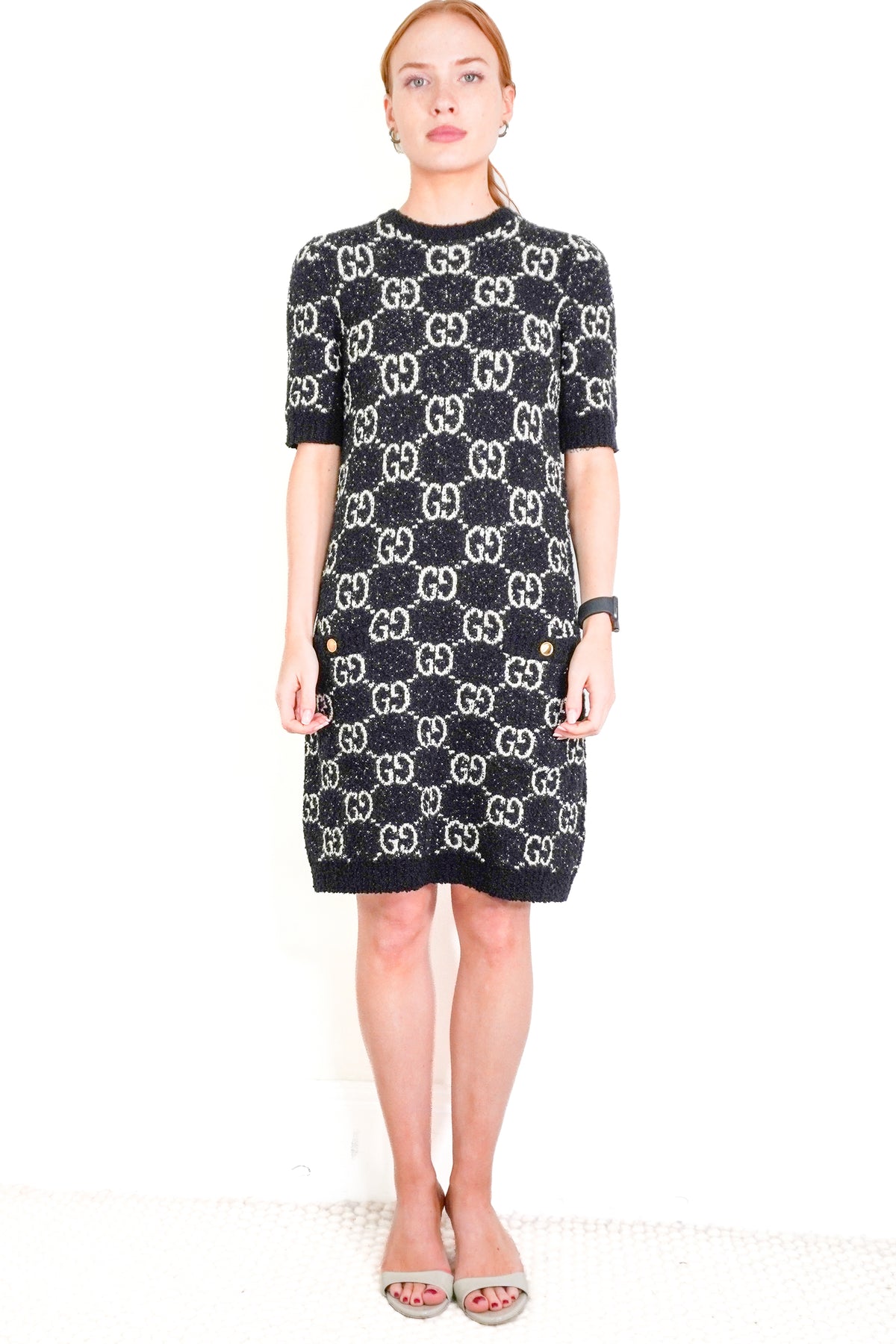 NWT Gucci Fancy Monogram Dress (RRP £1200) | Authentic Preloved front