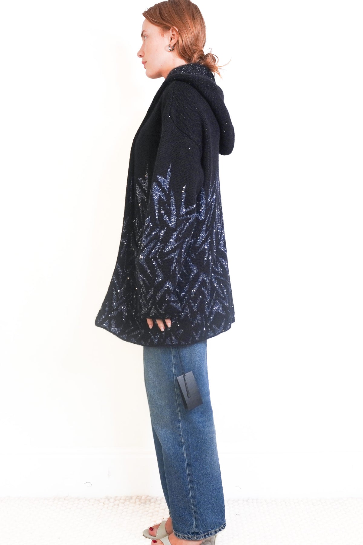 NWT Saint Laurent Knitted Sequin Jacket (RRP £1500) | Authentic Preloved - Reloved Again