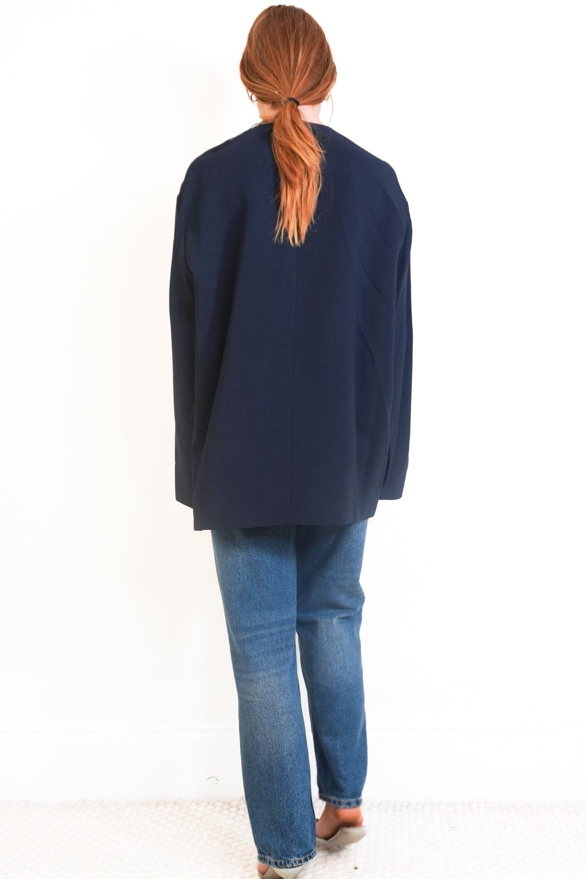 NWT The Row Tamar Navy Top (RRP £1200) | Authentic Preloved - Reloved Again
