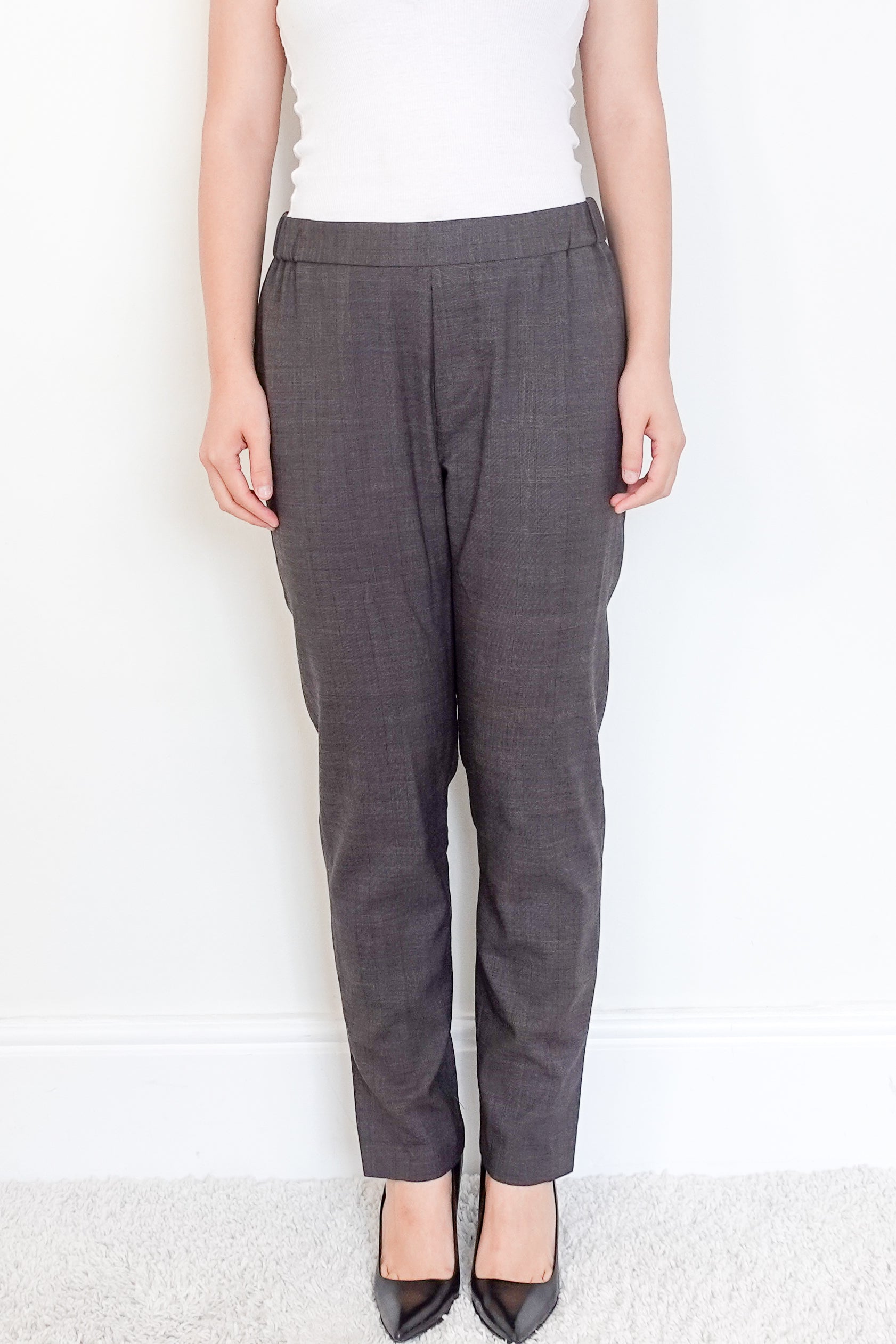 Nili Lotan Brown Corette Checkered Trousers RRP £395 | Authentic Preloved
