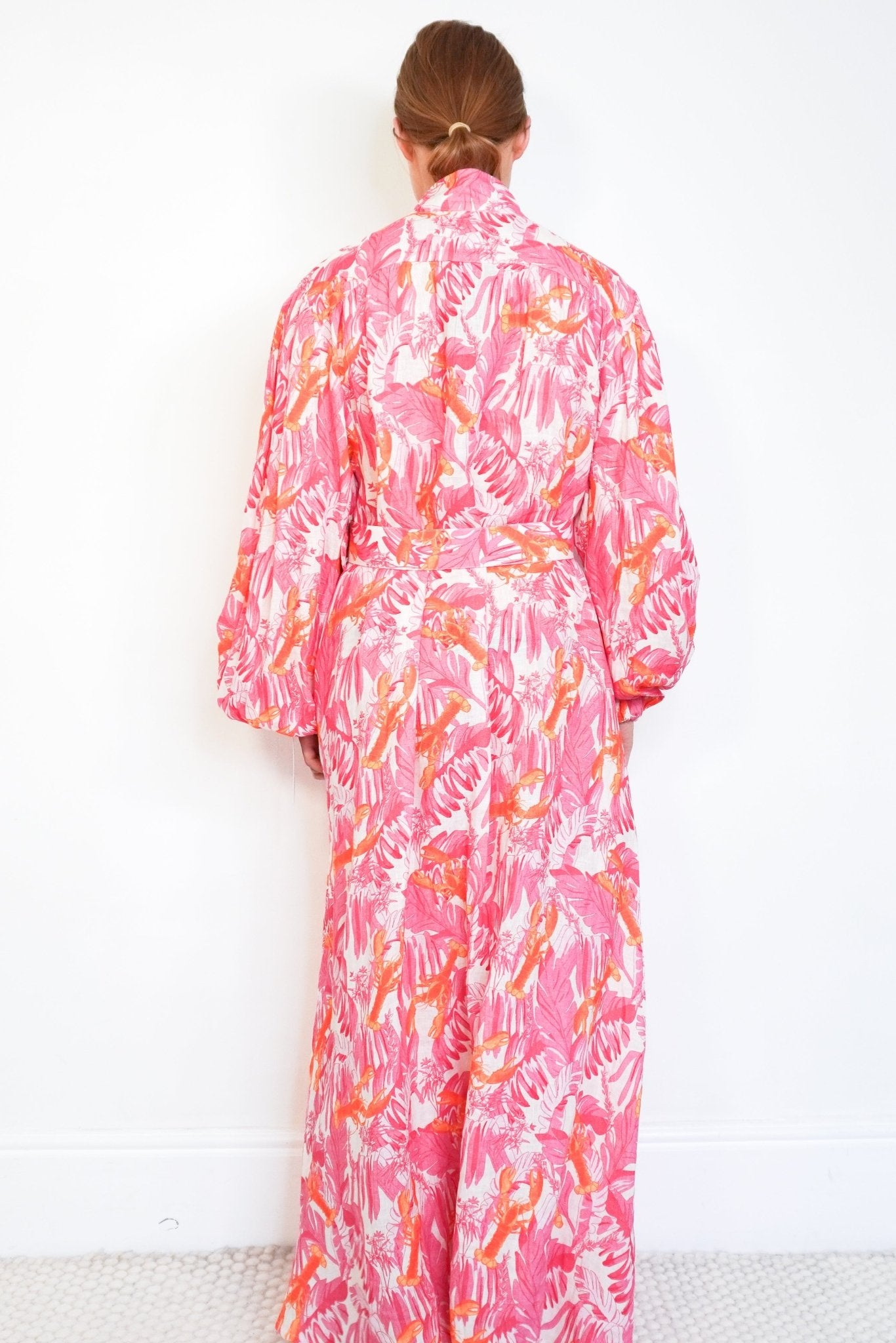 Palm. Noosa Pink and Orange Linen Dress (RRP £400) | Authentic Preloved - Reloved Again