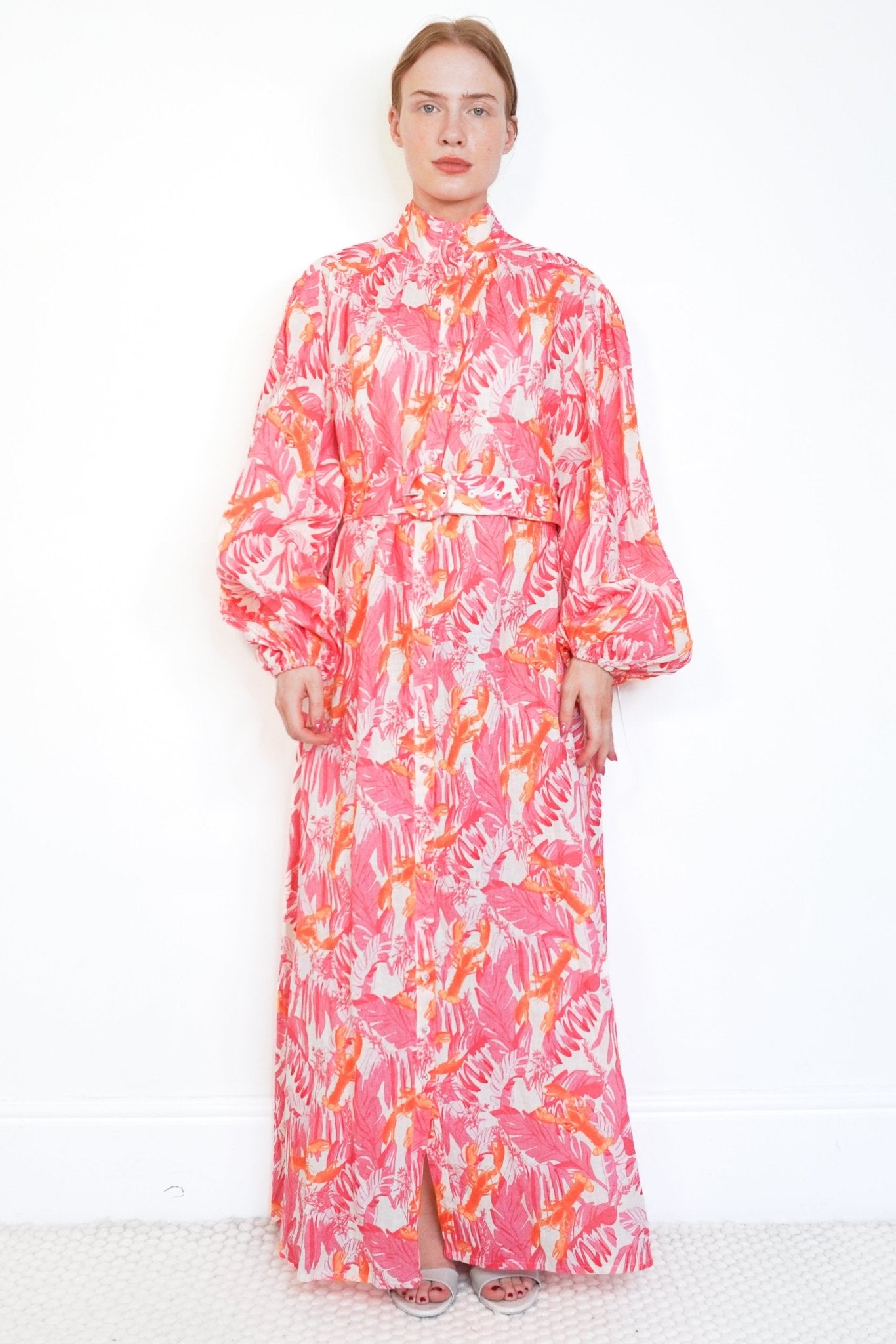 Palm. Noosa Pink and Orange Linen Dress (RRP £400) | Authentic Preloved - Reloved Again