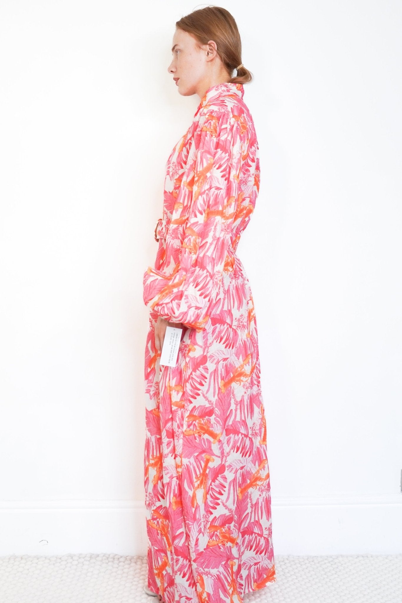 Palm. Noosa Pink and Orange Linen Dress (RRP £400) | Authentic Preloved - Reloved Again