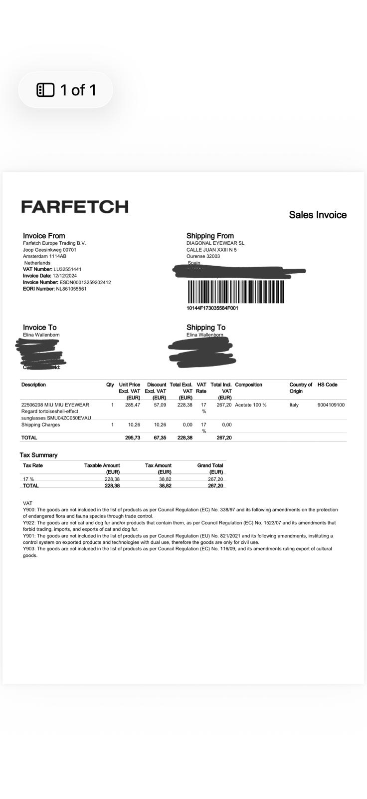 Miu Miu Tortoise Shell Oval Sunglasses RRP £341 | Authentic Preloved FINAL SALE - Reloved Again