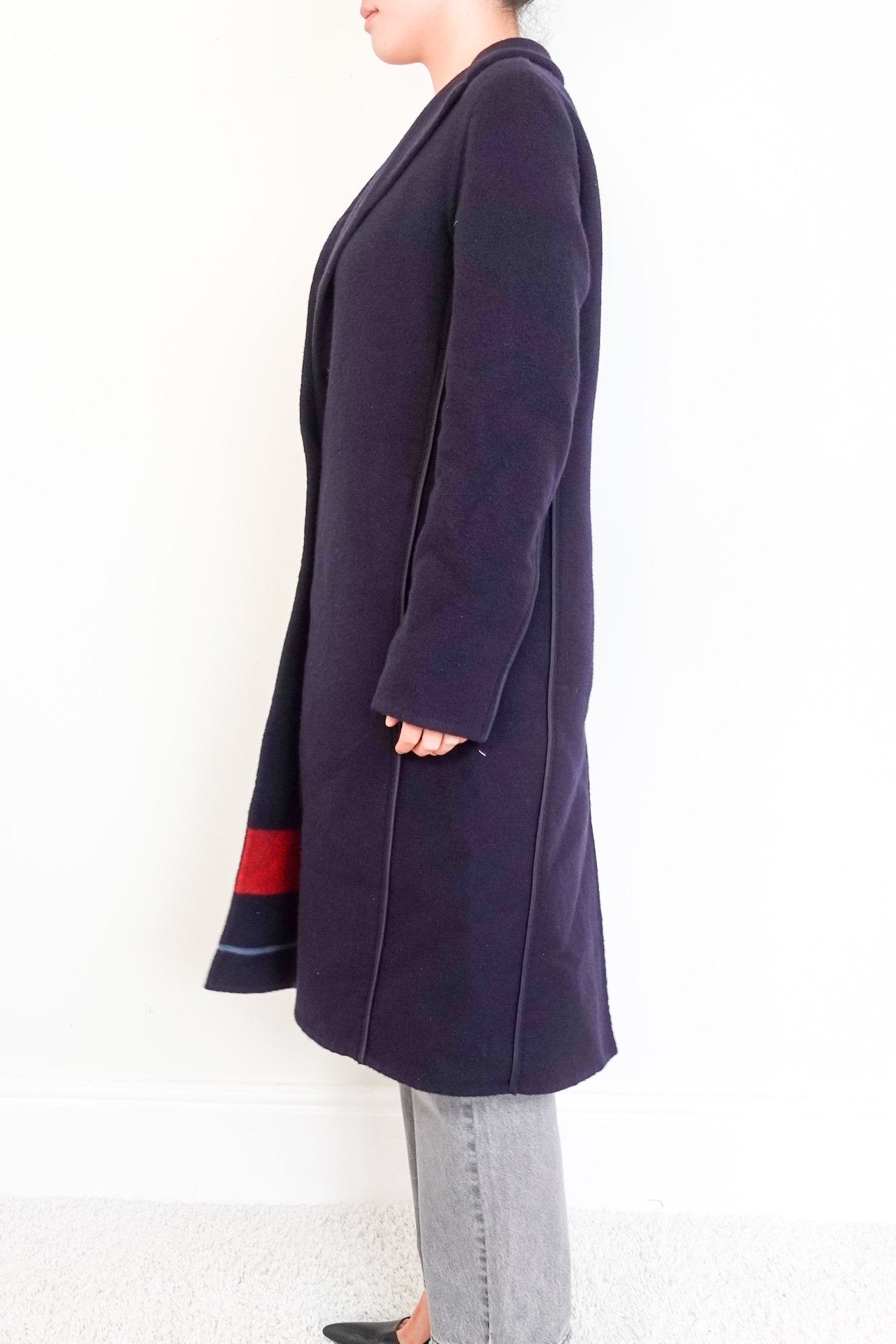 Hermès Paris Black Cashmere Trench Coat RRP £4.5K | Authentic Preloved - Reloved Again