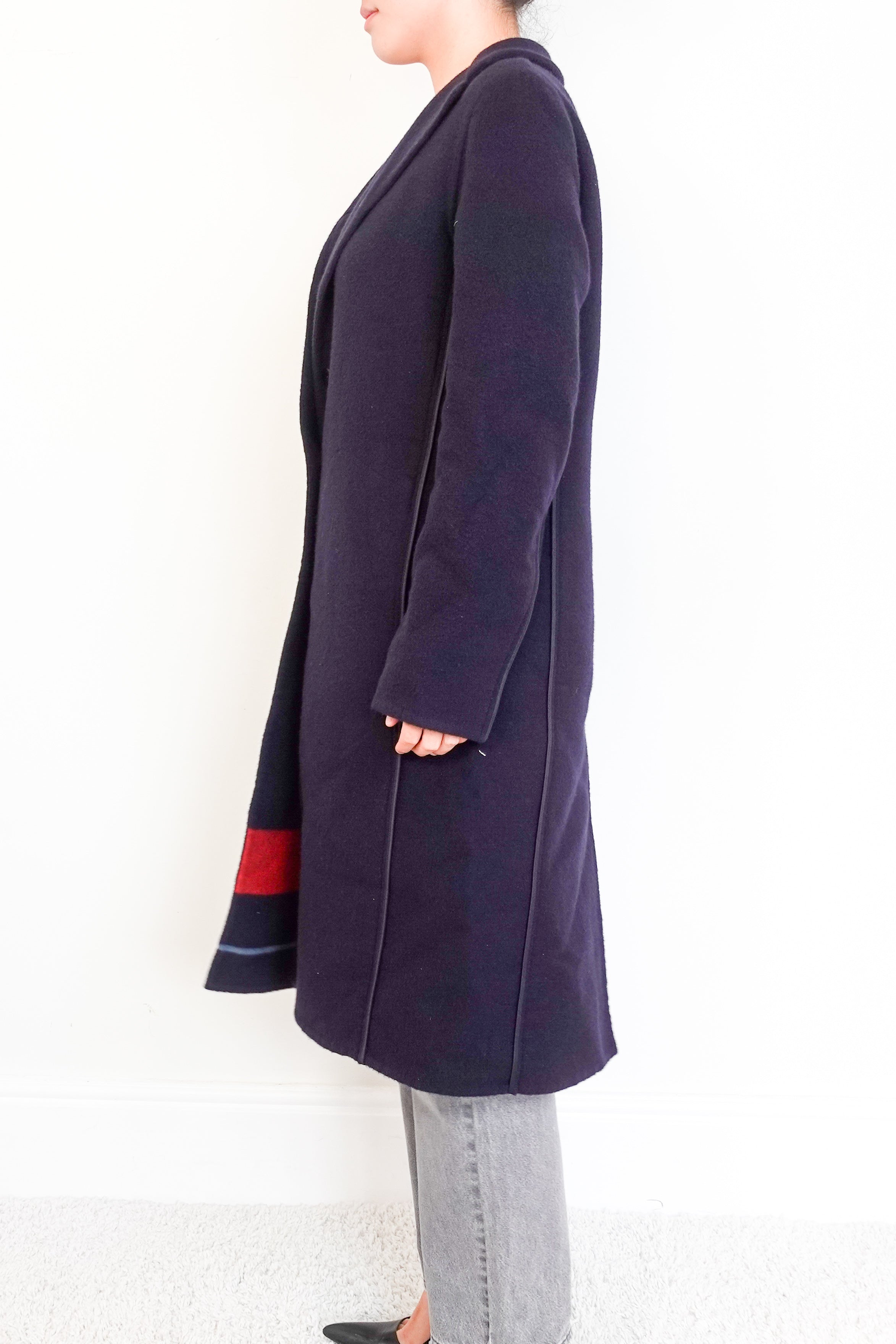 -Paris-Black-Cashmere-Trench-Coat-side-picture