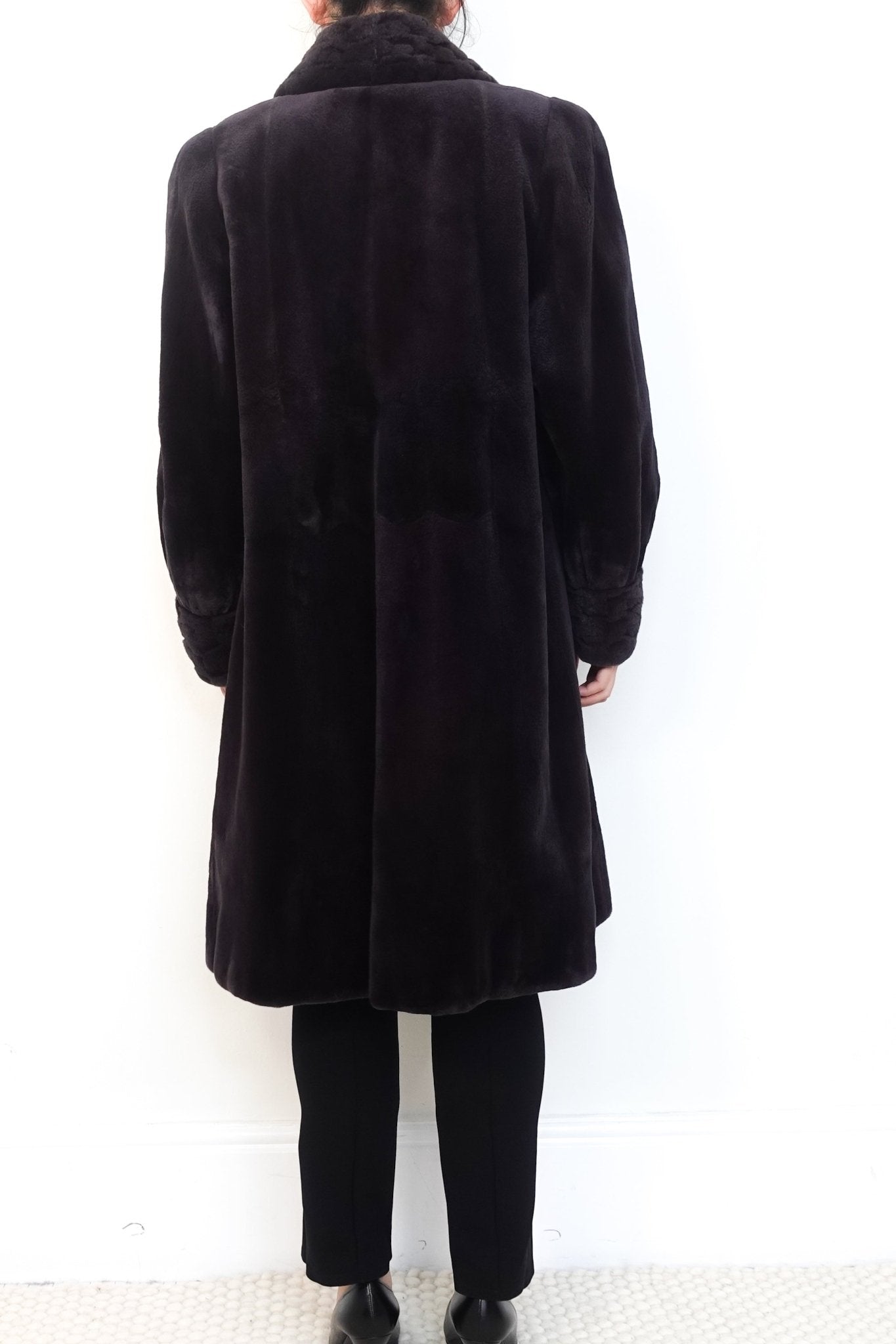 Pierre Balmain Brown Mink Fur Long Coat RRP £2.2K | Authentic Preloved - Reloved Again
