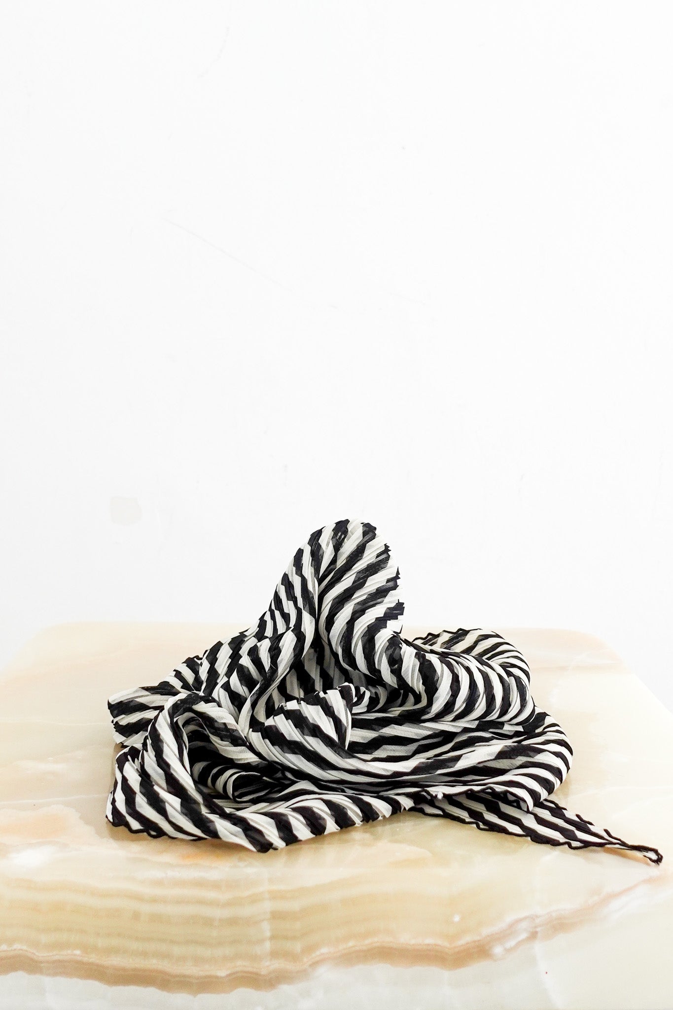 Pleats Please Striped Scarf