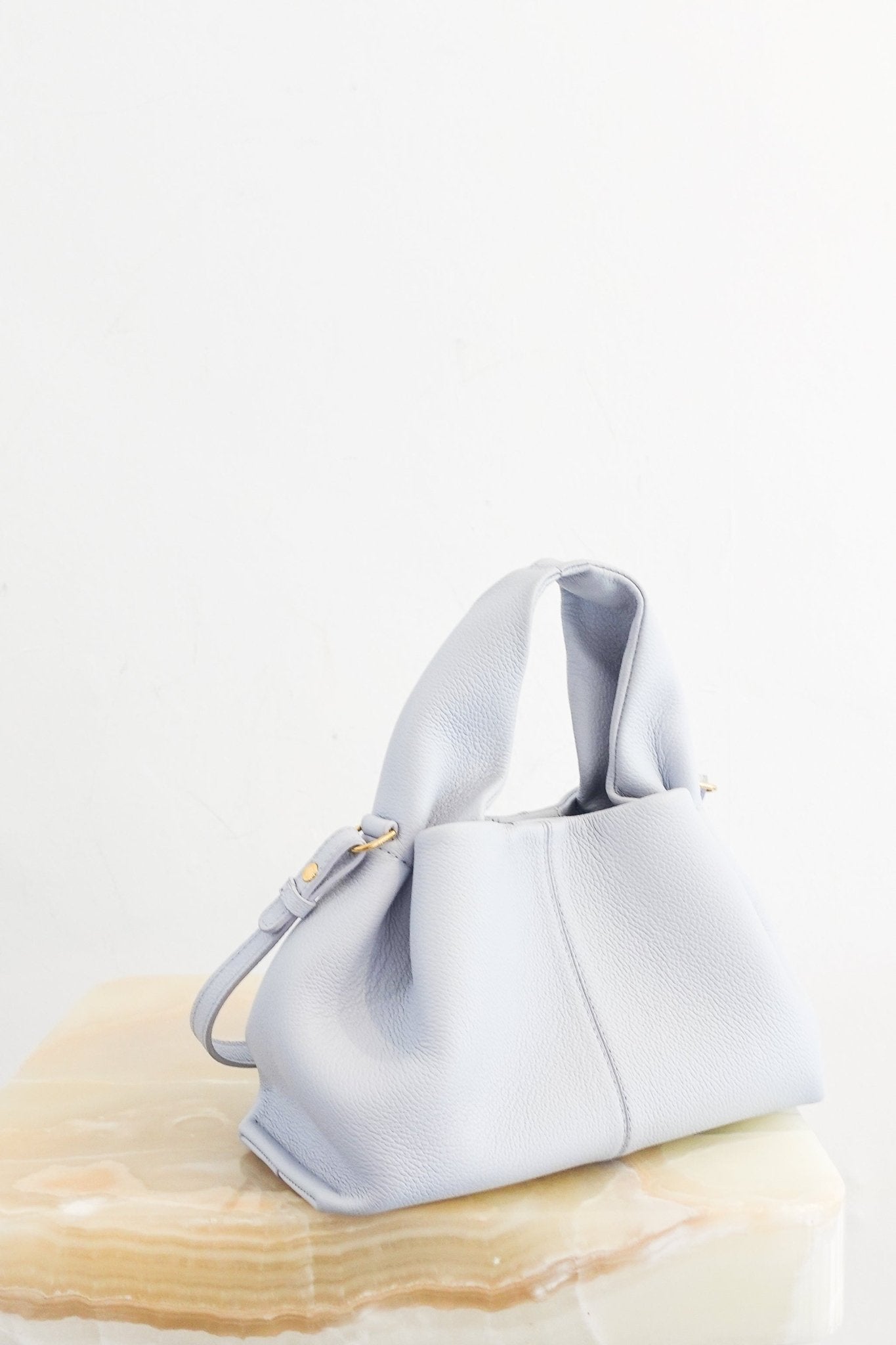 Polène Numéro Neuf Mini Pale Blue Crossbody Bag RRP £390 | Authentic Preloved - Reloved Again