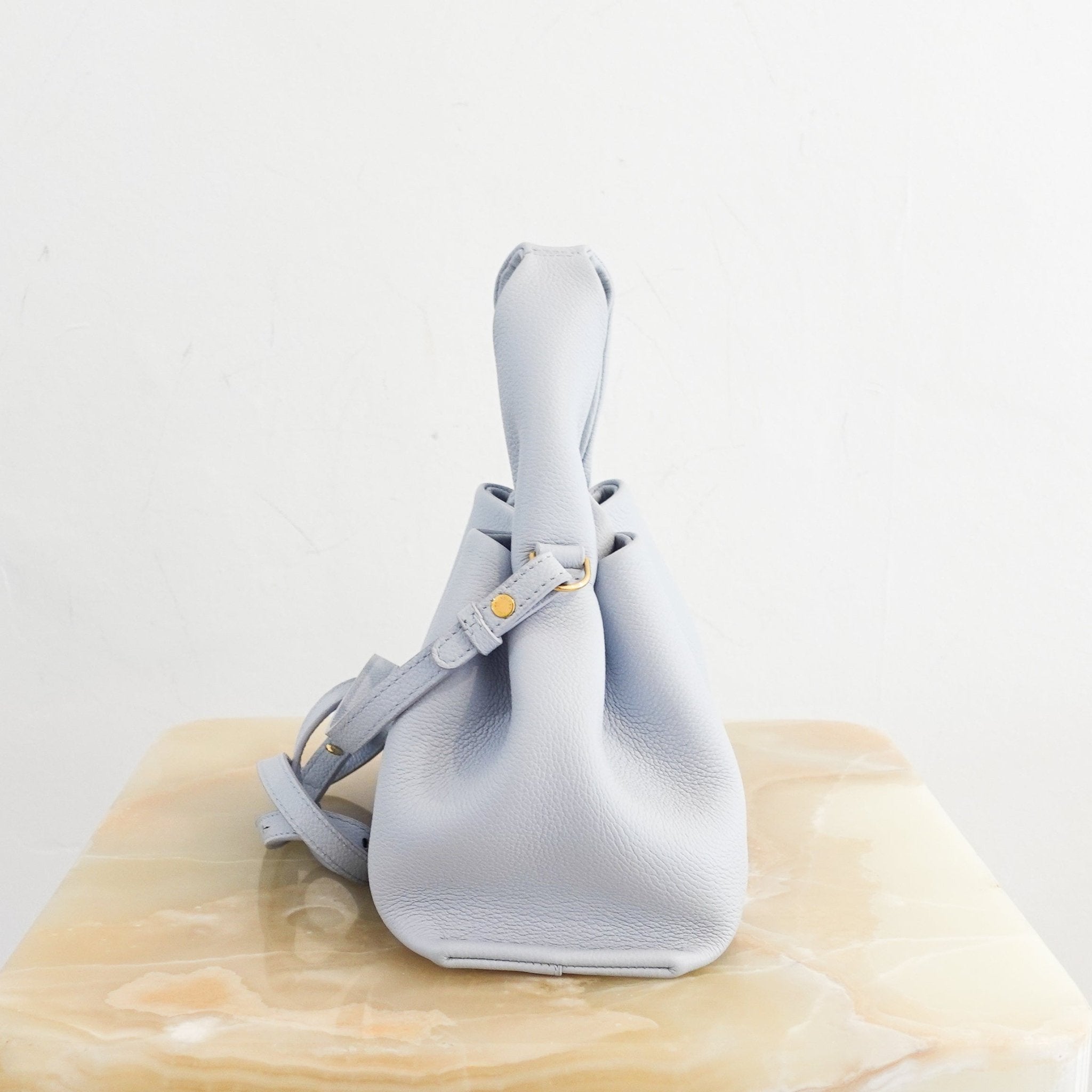 Polène Numéro Neuf Mini Pale Blue Crossbody Bag RRP £390 | Authentic Preloved - Reloved Again
