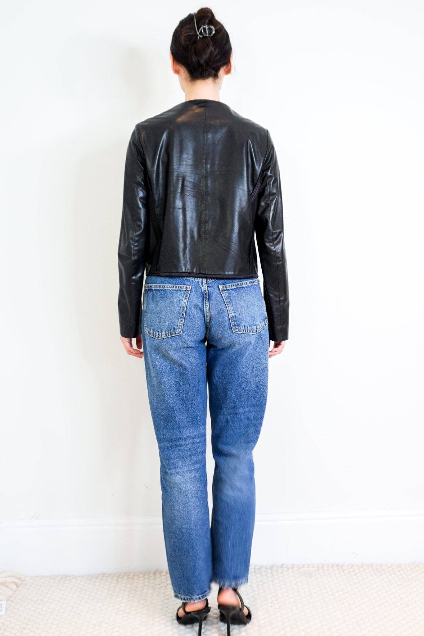 Prada-Black-Leather-Jacket-back-picture-Chelsea-London