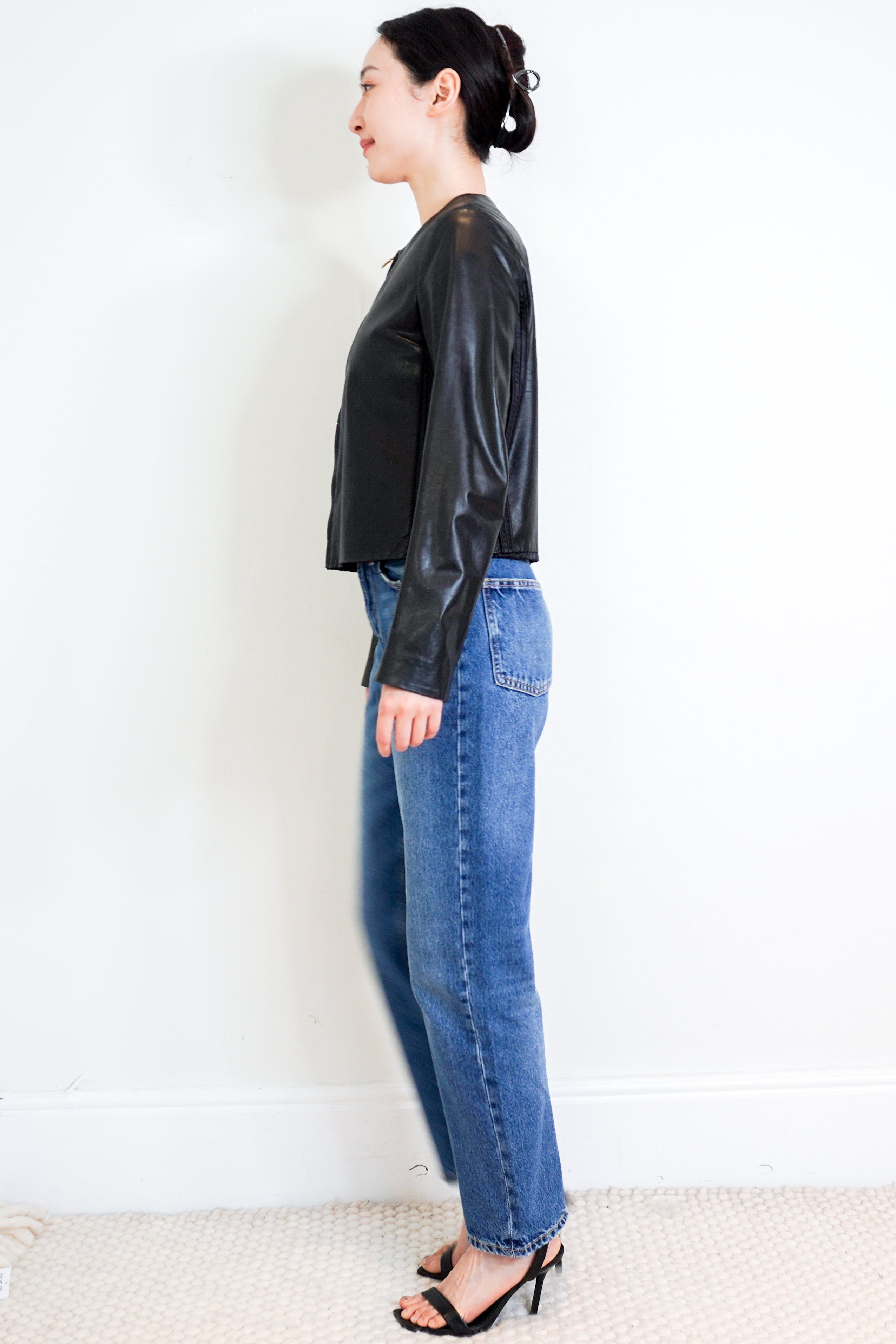 Prada-Black-Leather-Jacket-side-picture-Chelsea-London