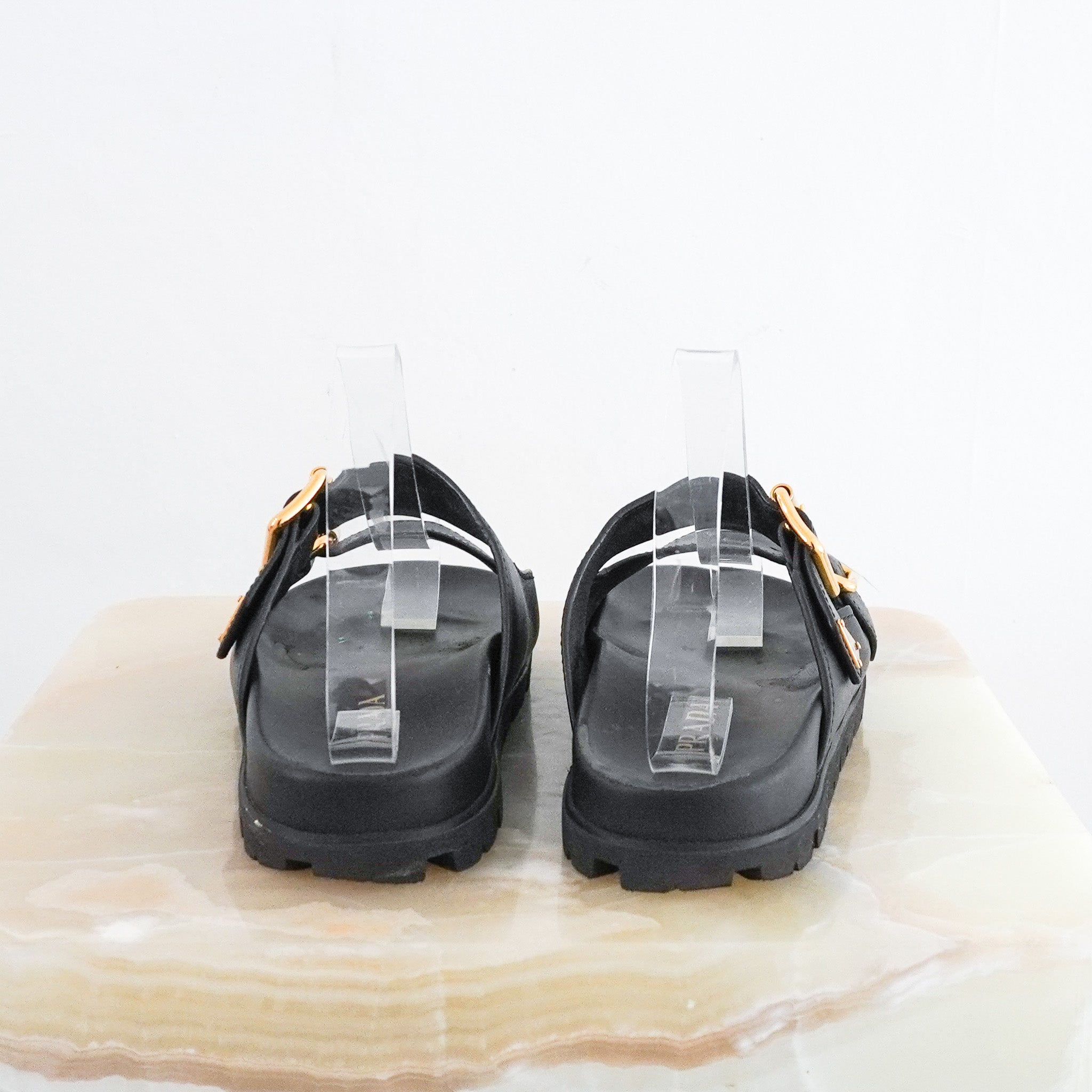 Prada Calzature Donna Sandals in Black RRP £850 | Authentic Preloved - Reloved Again
