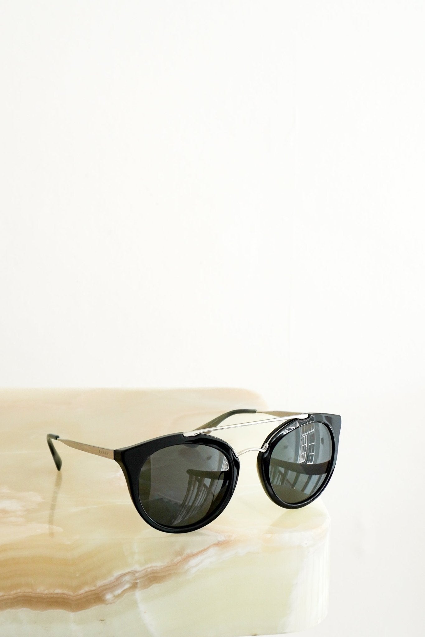 Prada PR 23SS Black Cat-Eye Sunglasses (RRP £370) | Authentic Preloved FINAL SALE - Reloved Again