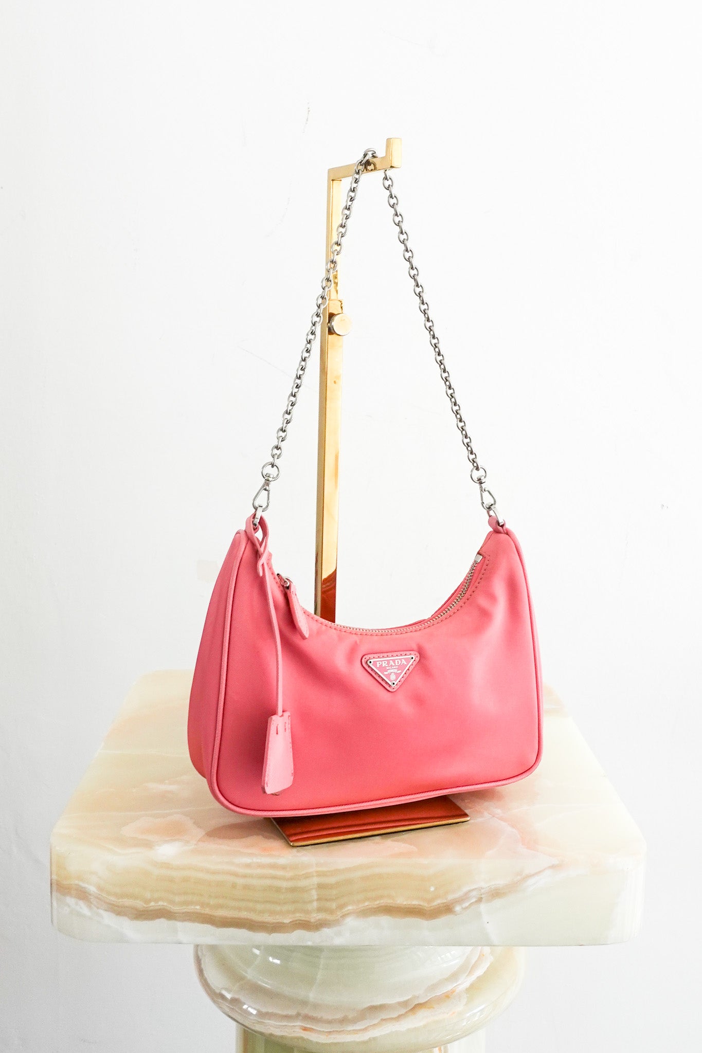 Prada Re-Edition 2005 Pink Nylon Bag RRP £1.4k | Authentic and Preloved