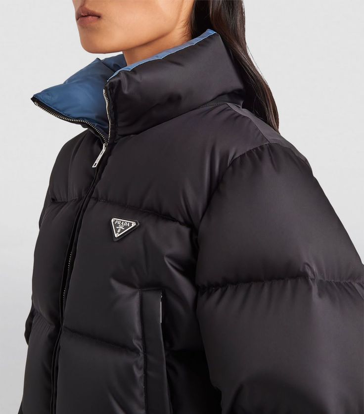 Prada Re-Nylon Padded Coat – Black Sustainable Outerwear | Authentic Preloved | RRP £2,200