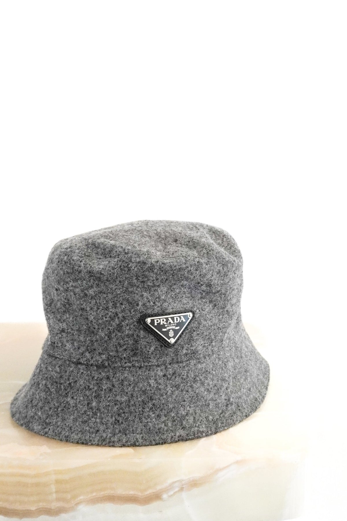 Prada grey bucket hat RRP £520 | Authentic Preloved FINAL SALE NO RETURN - Reloved Again