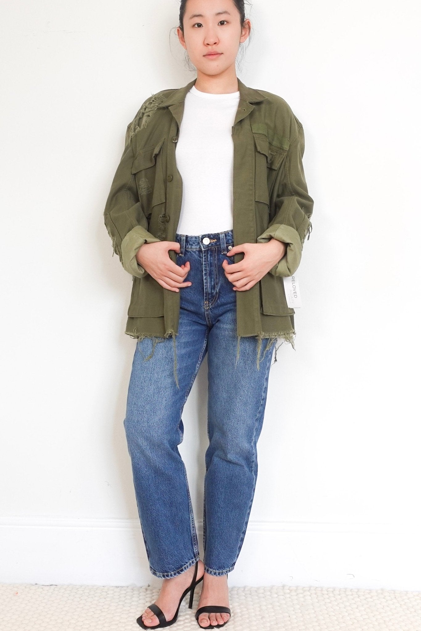 R13 Olive came cargo jacket new RRP £500 | Authentic Preloved - Reloved Again